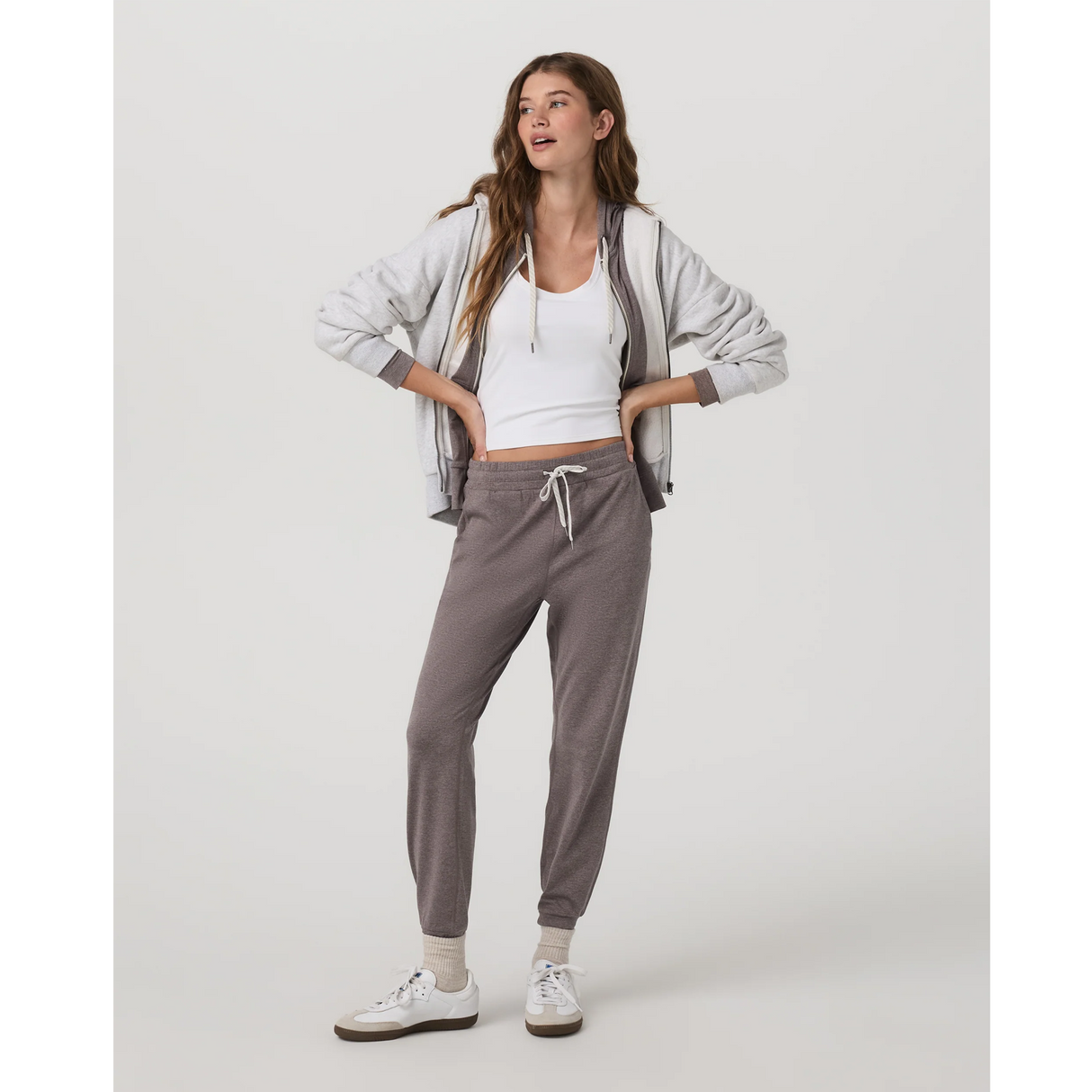 Vuori Performance Jogger (Women) - Huckleberry Heather Apparel - Bottom - Pant - The Heel Shoe Fitters