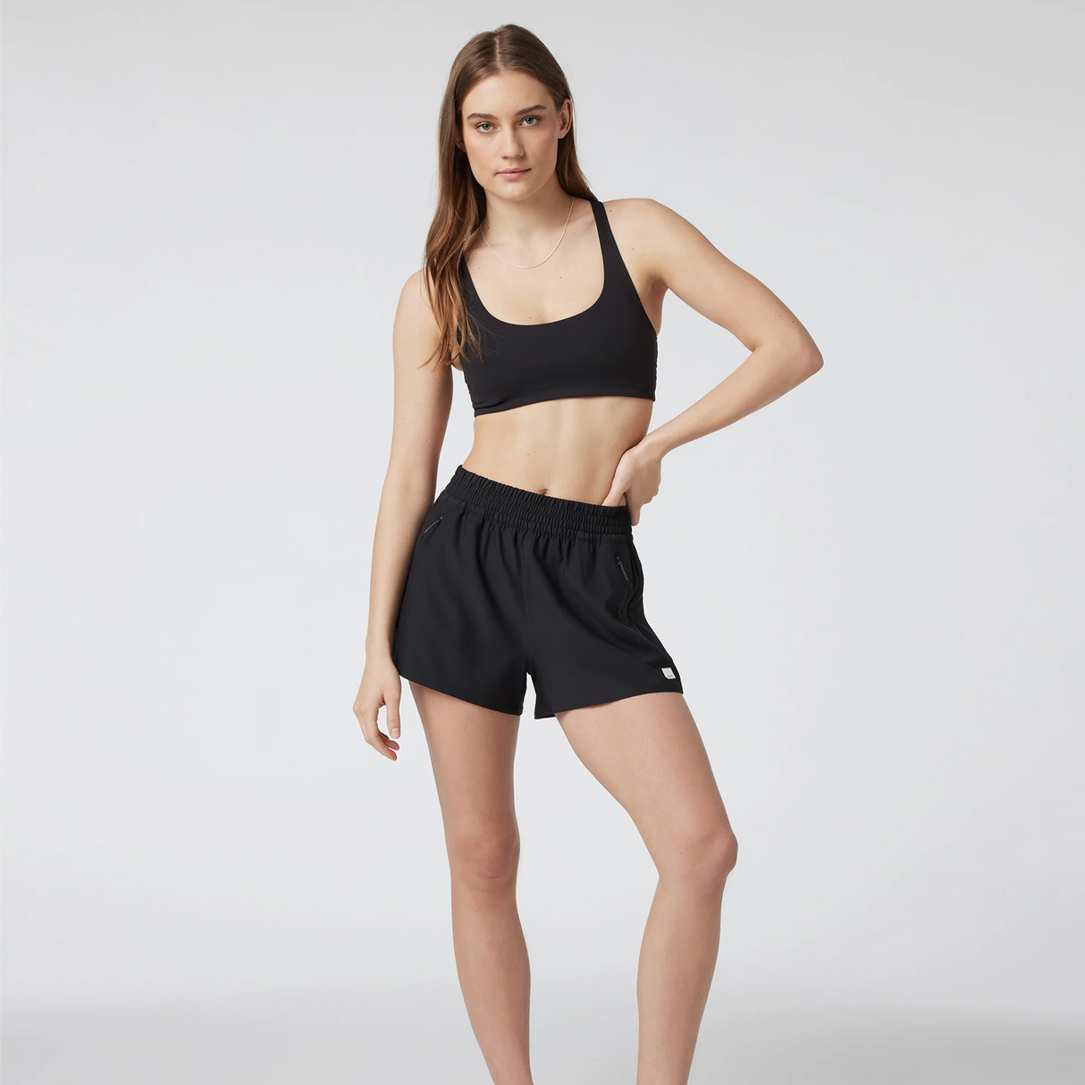 Vuori Dash Short 2.0 (Women) - Black Apparel - Bottom - Short - The Heel Shoe Fitters