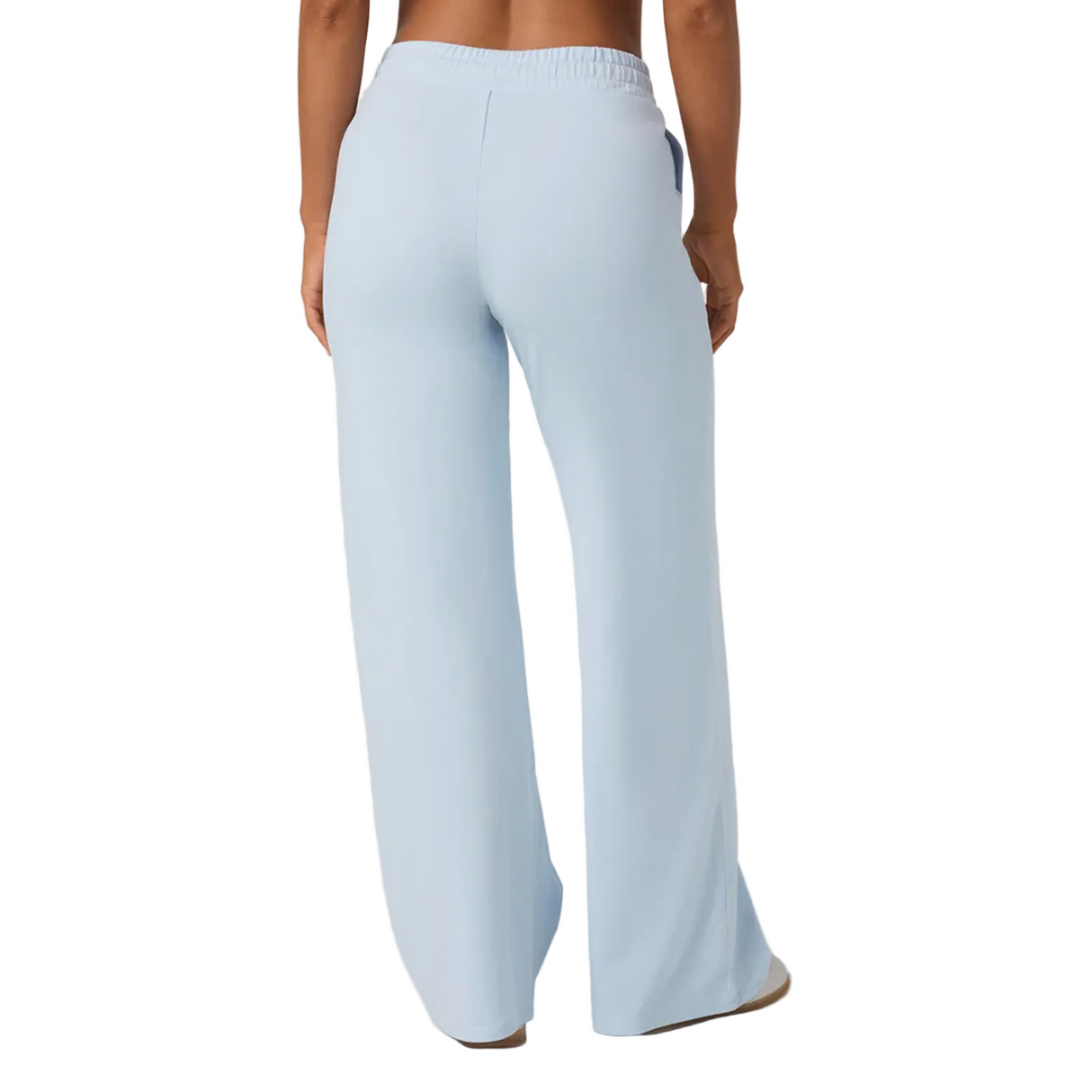 Vuori Halo Essential Wideleg Pant (Women) - Soft Sky Heather Apparel - Bottom - Pant - The Heel Shoe Fitters