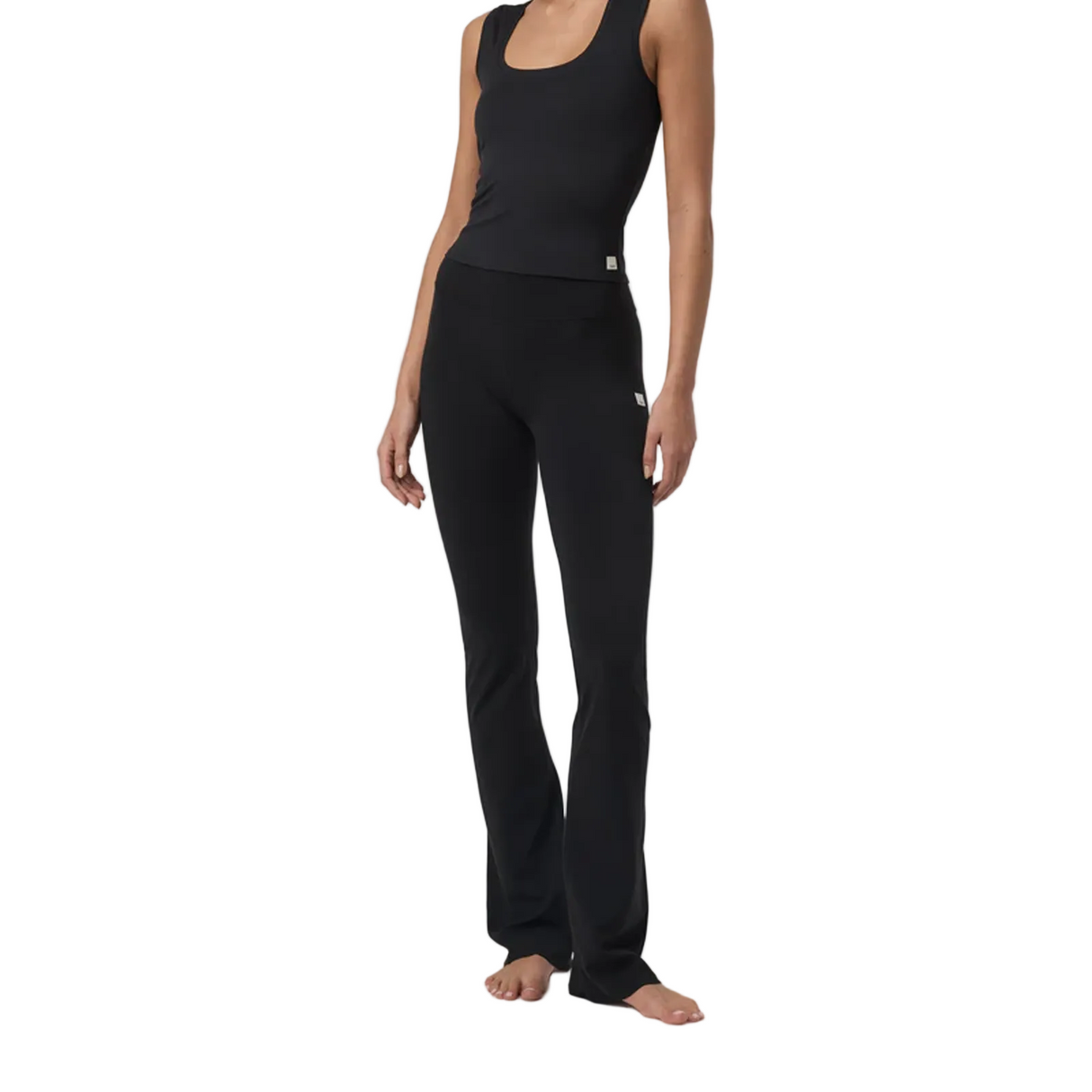 Vuori AllTheFeels Slim Flare Pant (Women) - Black Apparel - Bottom - Pant - The Heel Shoe Fitters