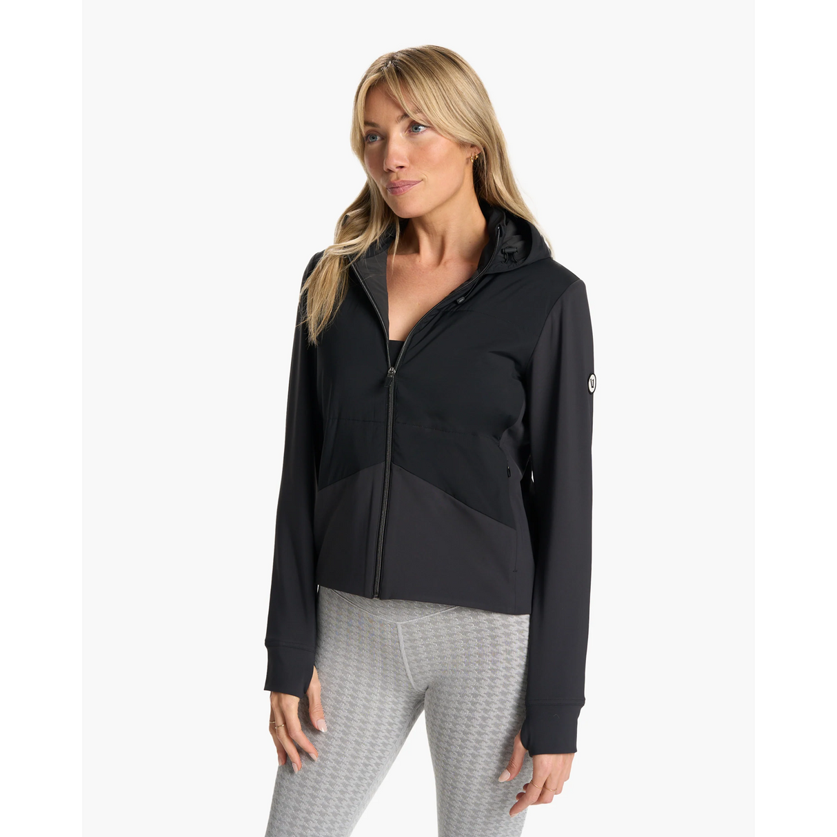 Vuori Chilled Out Full Zip Jacket (Women) - Black Apparel - Jacket - Lightweight - The Heel Shoe Fitters