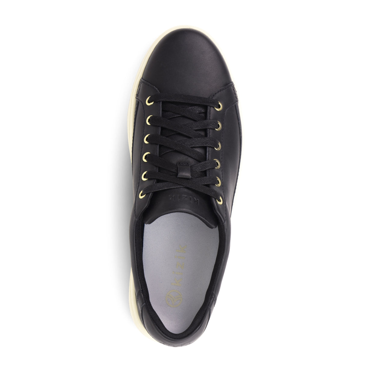 Kizik Vegas Sneaker (Unisex) - Black Gold Athletic - Casual - Lace Up - The Heel Shoe Fitters