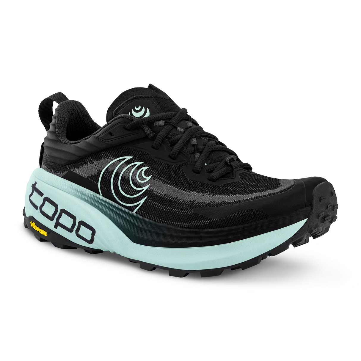 Topo Vista Running Shoe (Women) - Black/Mint Athletic - Running - Trail - The Heel Shoe Fitters