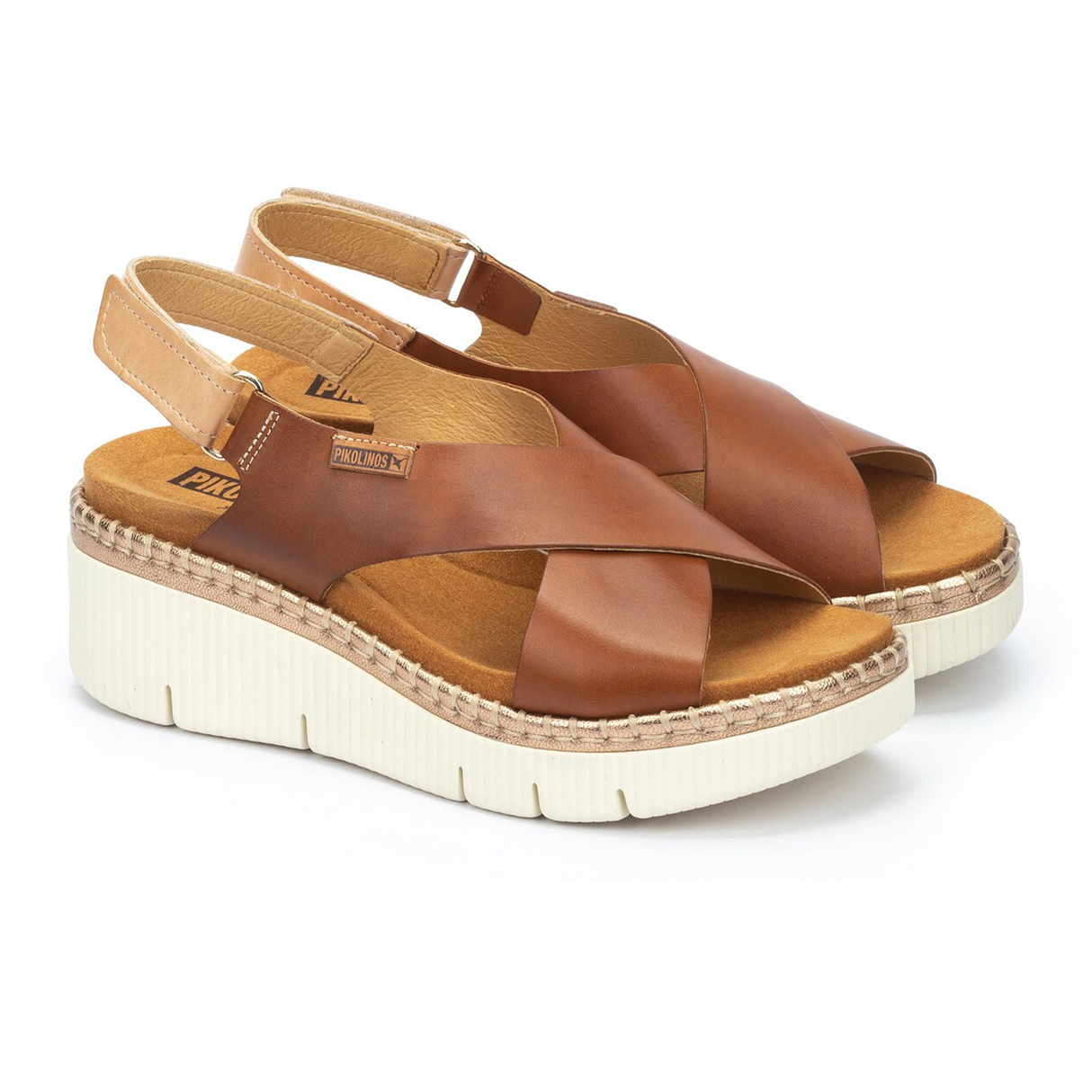Pikolinos Gomera W0K-0606C1 Wedge Sandal (Women) - Brandy Sandal - Heel/Wedge - The Heel Shoe Fitters