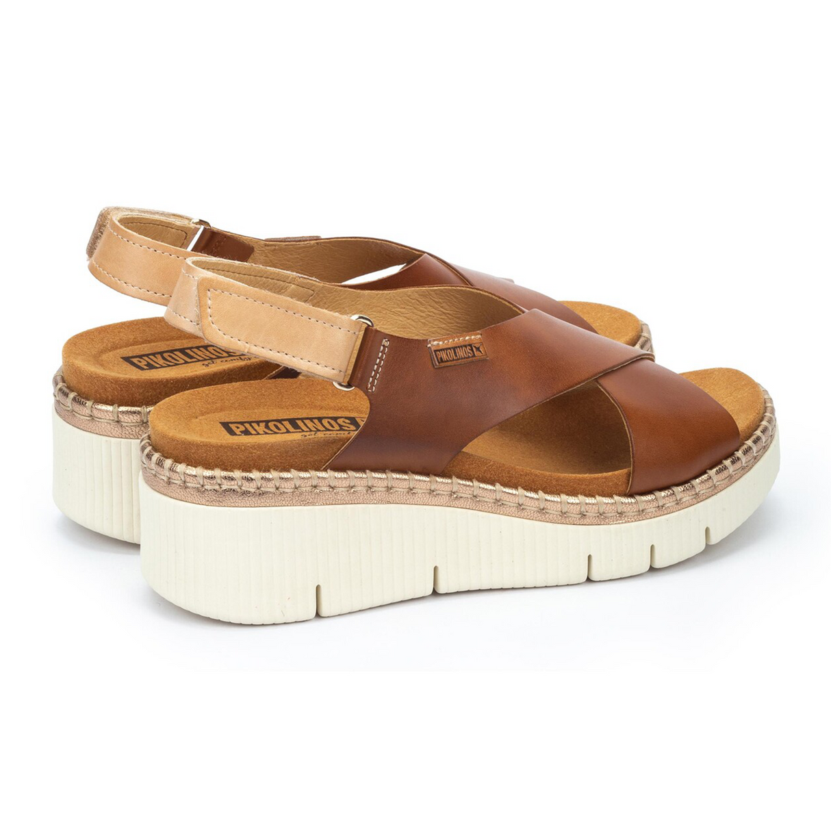 Pikolinos Gomera W0K-0606C1 Wedge Sandal (Women) - Brandy Sandal - Heel/Wedge - The Heel Shoe Fitters