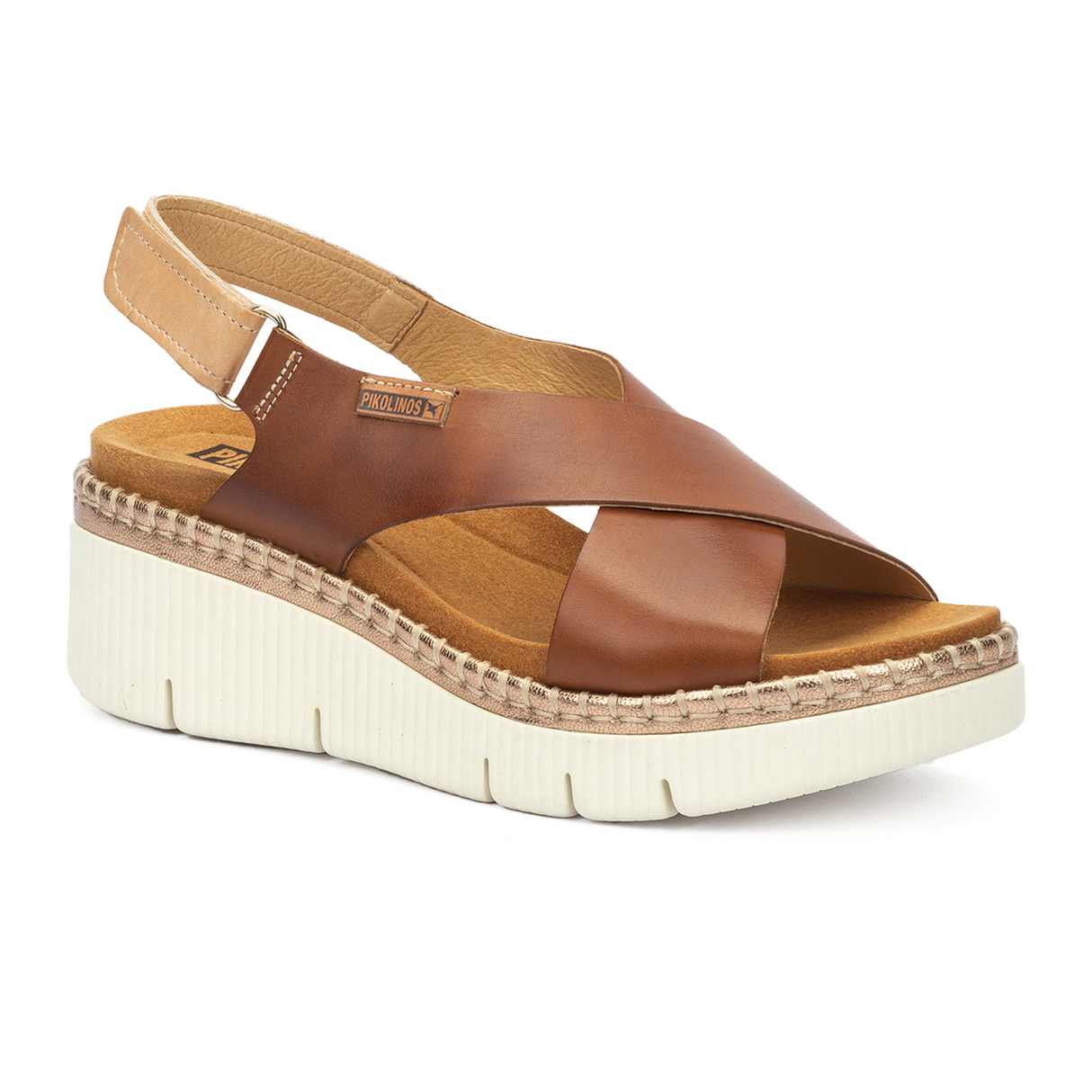 Pikolinos Gomera W0K-0606C1 Wedge Sandal (Women) - Brandy Sandal - Heel/Wedge - The Heel Shoe Fitters