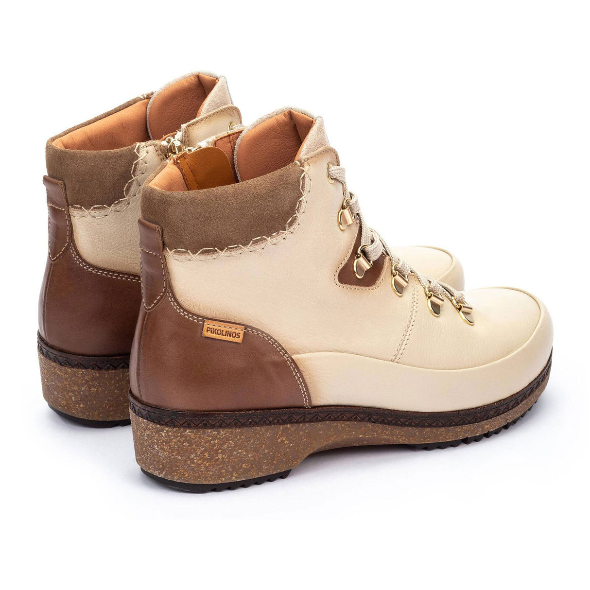 Pikolinos Granada W0W-8676C2 Ankle Boot (Women) - Marfil Boots - Casual - Low - The Heel Shoe Fitters