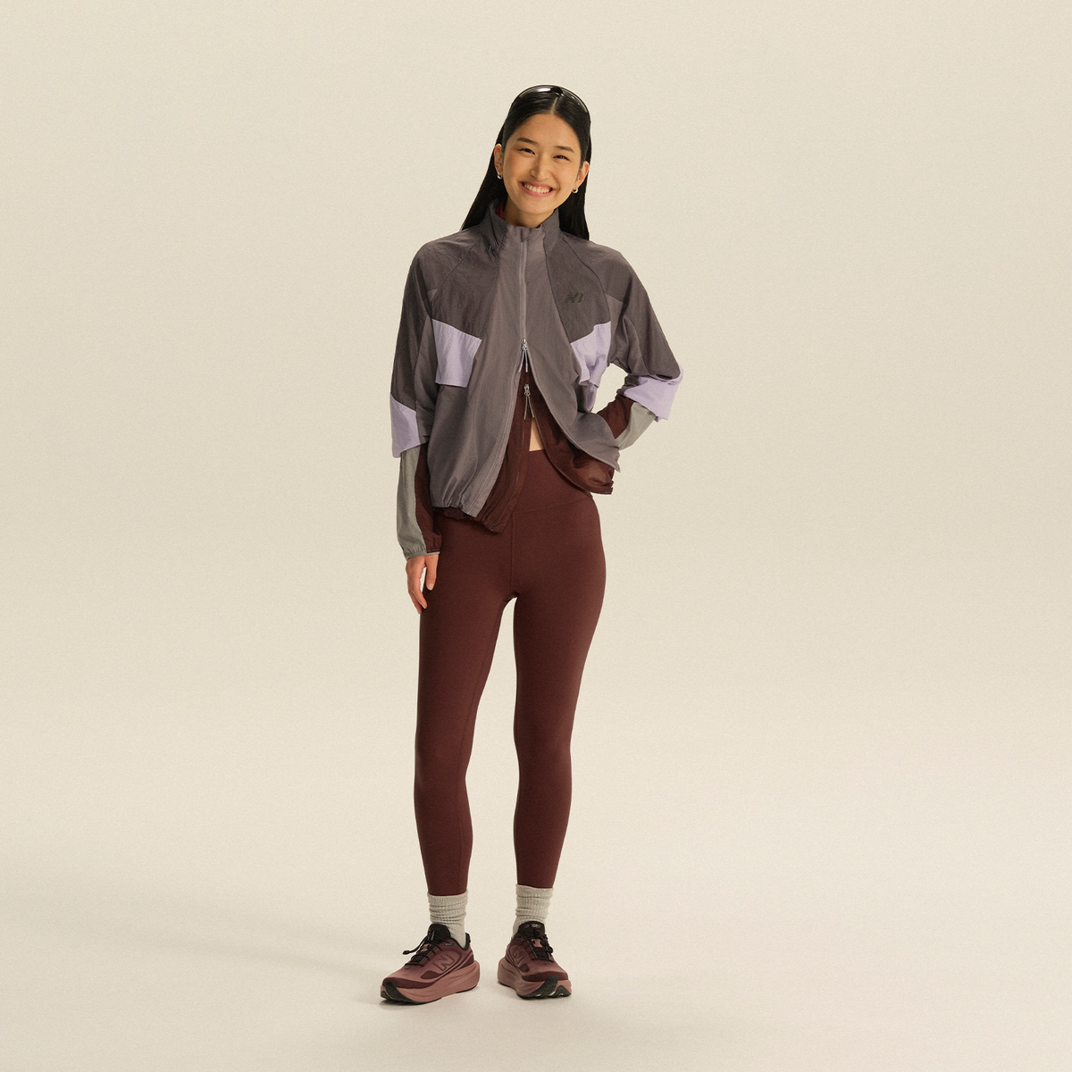 New Balance 1080 v15 Running Shoe (Women) - Cherry Leather