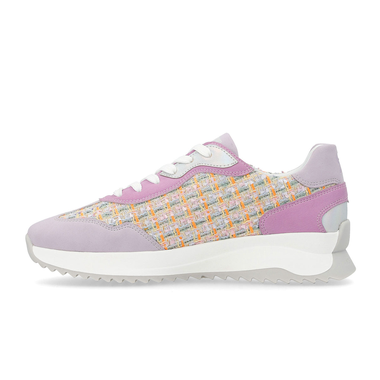 Rieker R-Evolution Dhara W1300-90 Sneaker (Women) - Mauve/Pastel Orange Athletic - Casual - Lace Up - The Heel Shoe Fitters