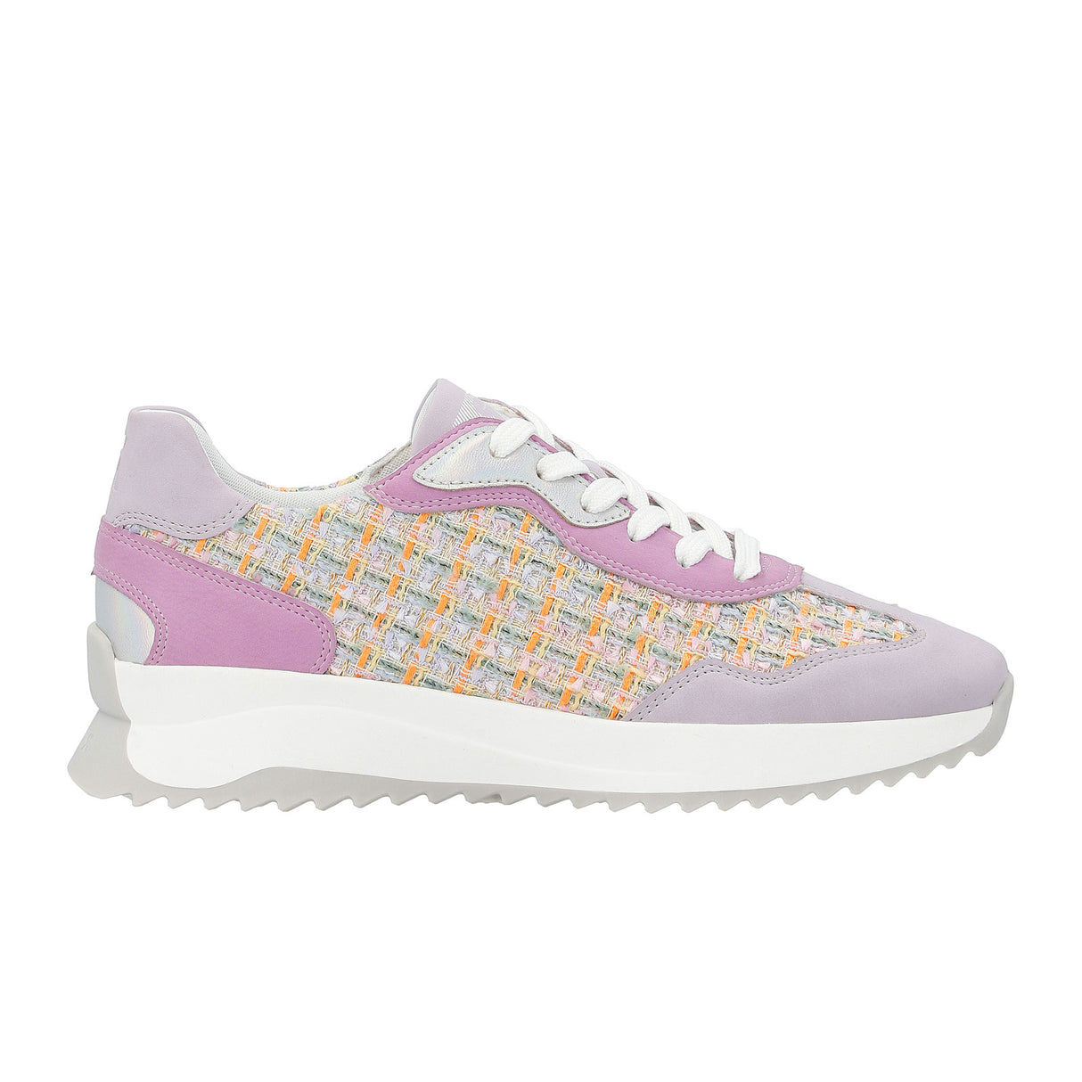 Rieker R-Evolution Dhara W1300-90 Sneaker (Women) - Mauve/Pastel Orange Athletic - Casual - Lace Up - The Heel Shoe Fitters