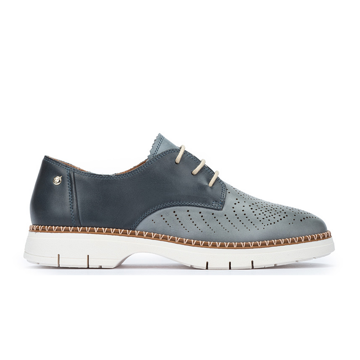 Pikolinos Henares W1A-4816C1 Oxford (Women) - Denim Leather Dress-Casual - Oxford - The Heel Shoe Fitters