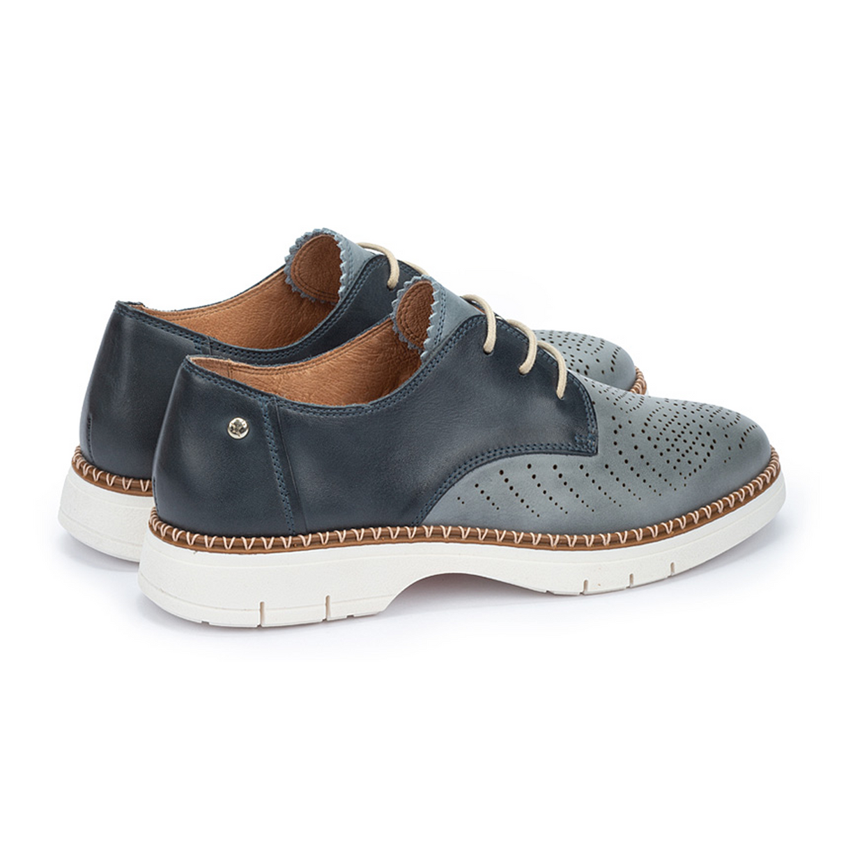 Pikolinos Henares W1A-4816C1 Oxford (Women) - Denim Leather Dress-Casual - Oxford - The Heel Shoe Fitters