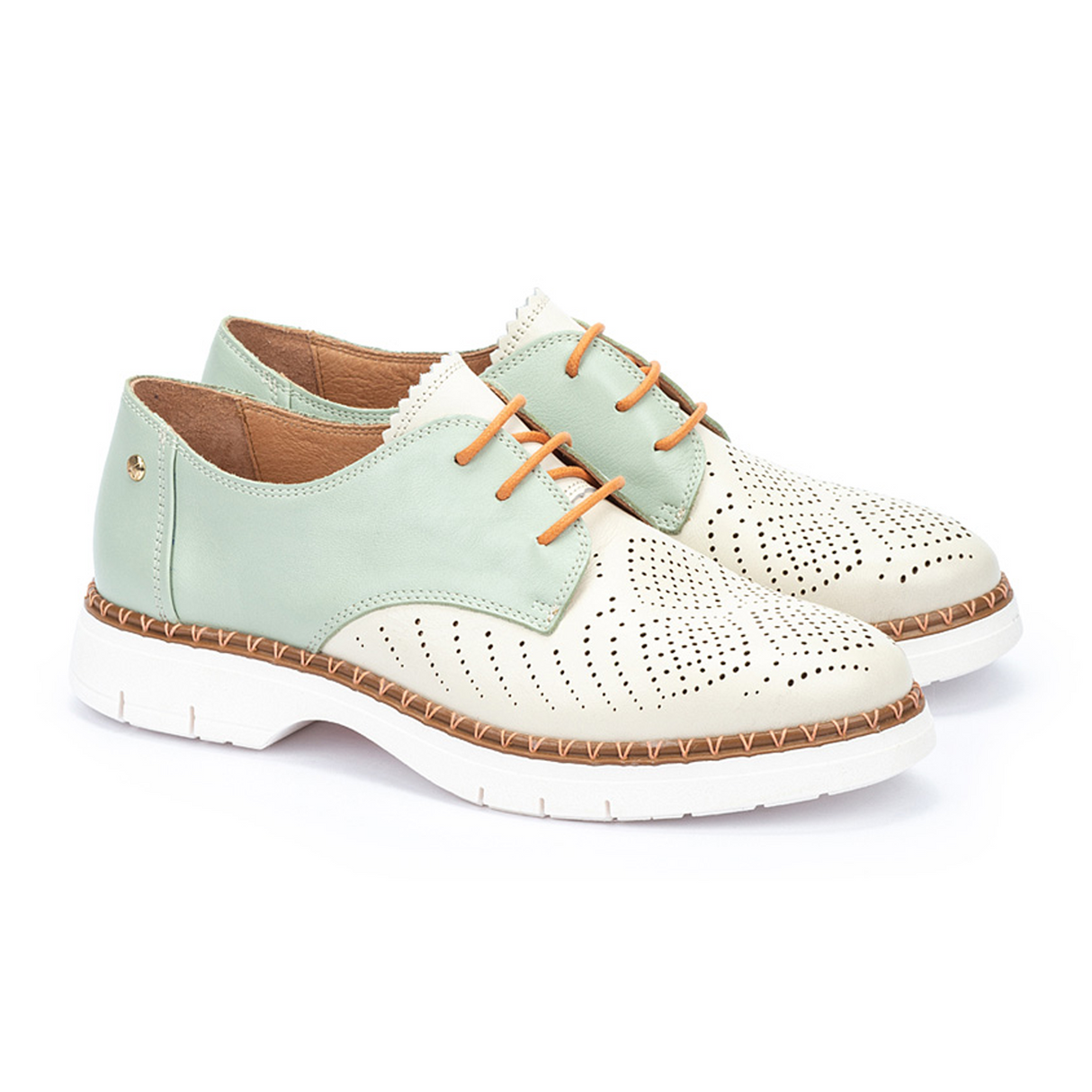 Pikolinos Henares W1A-4816C1 Oxford (Women) - Nata Leather Dress-Casual - Oxford - The Heel Shoe Fitters