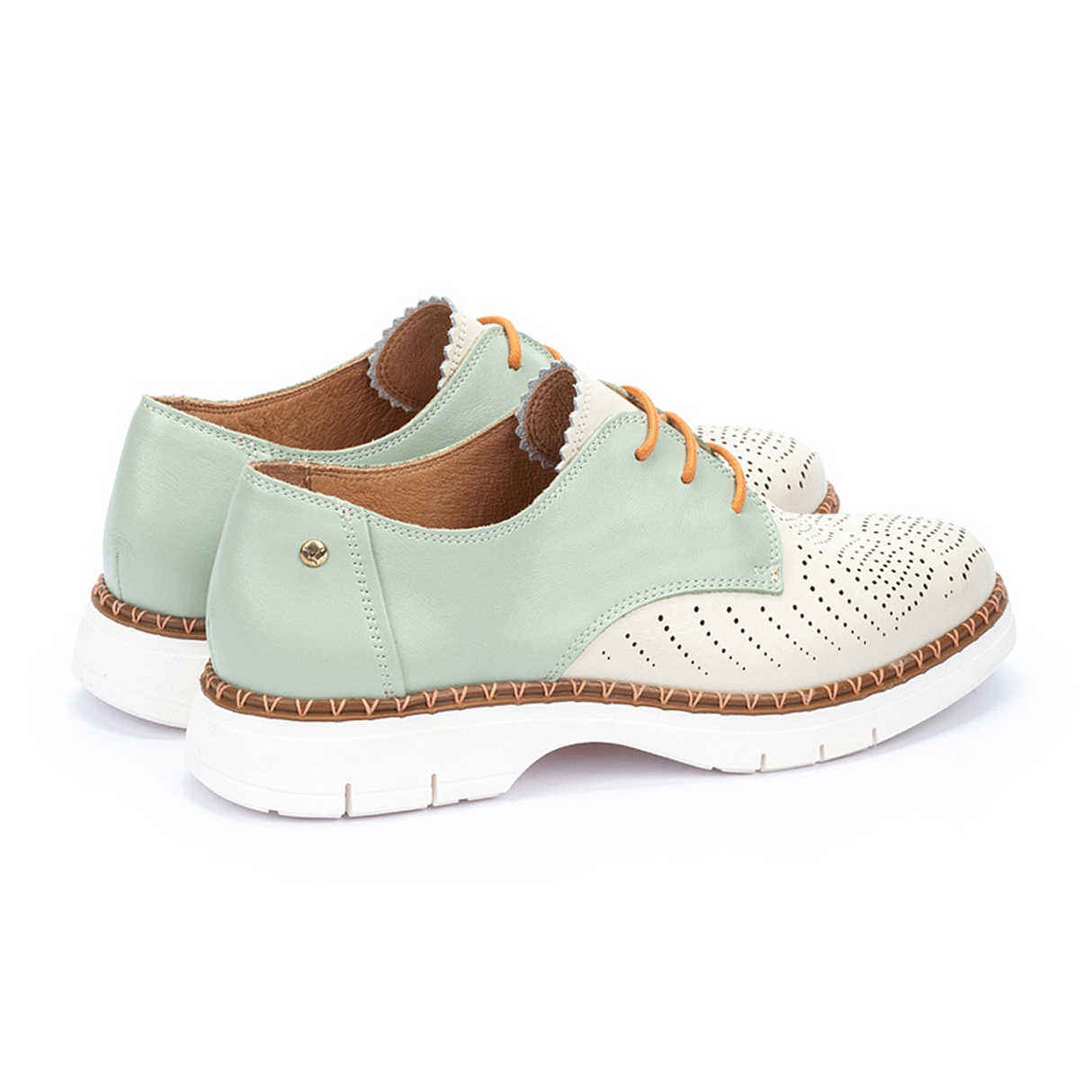 Pikolinos Henares W1A-4816C1 Oxford (Women) - Nata Leather Dress-Casual - Oxford - The Heel Shoe Fitters