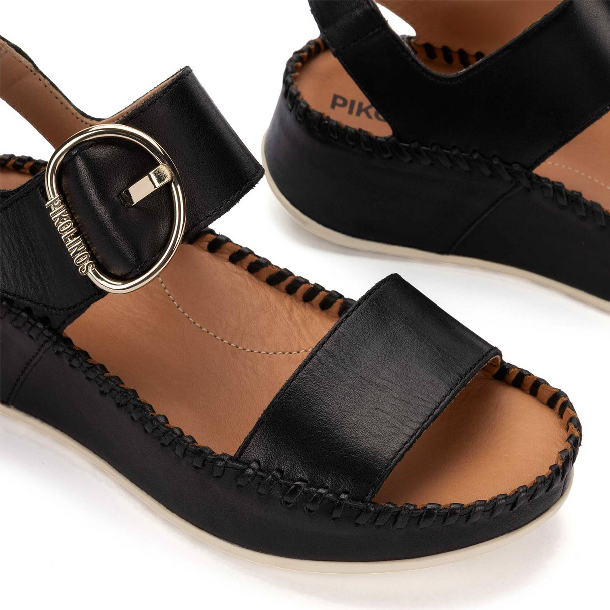 Pikolinos Marina W1C-0709 Wedge Sandal (Women) - Black