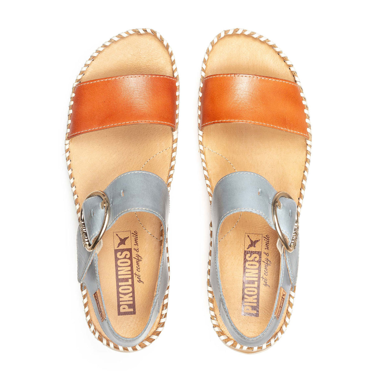 Pikolinos Marina W1C-0709C1 Backstrap Sandal (Women) - Nectar Leather Sandal - Heel/Wedge - The Heel Shoe Fitters