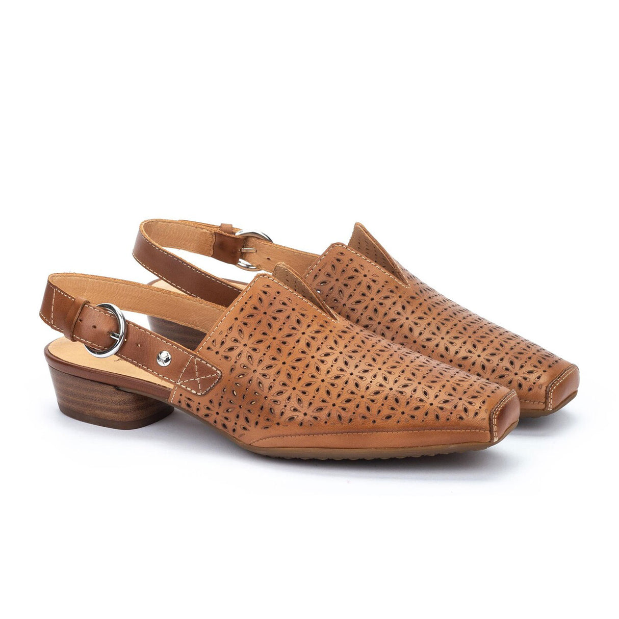 Pikolinos Alameda W1N-5955C1 Heeled Sandal (Women) - Brandy Dress-Casual - Clogs & Mules - The Heel Shoe Fitters
