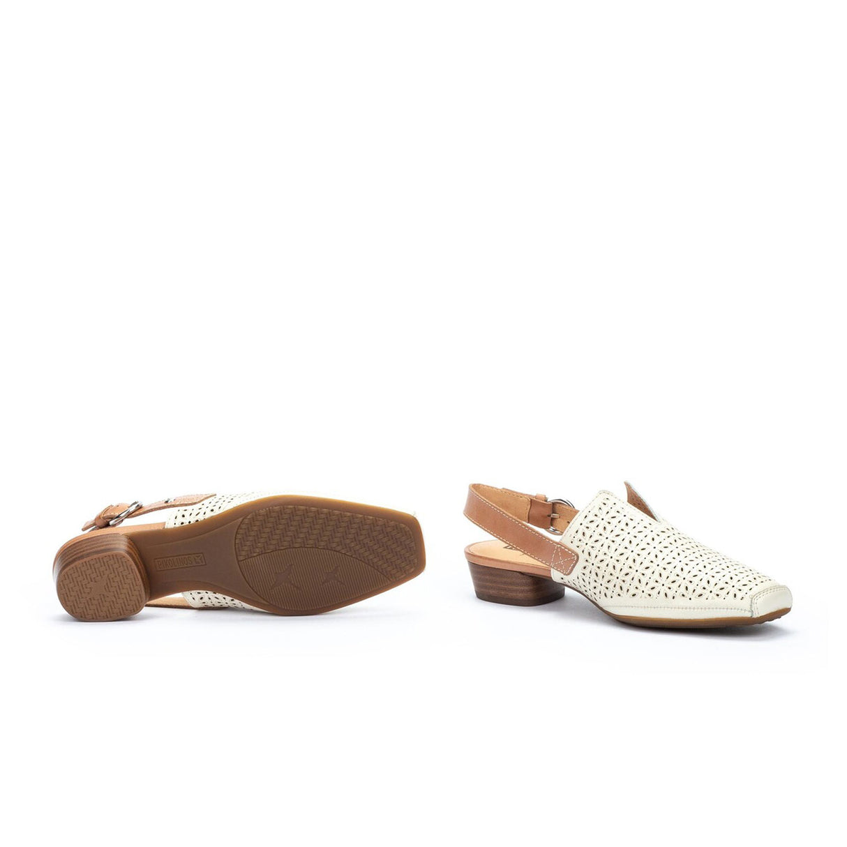 Pikolinos Alameda W1N-5955C1 Heeled Sandal (Women) - Nata Dress-Casual - Clogs & Mules - The Heel Shoe Fitters