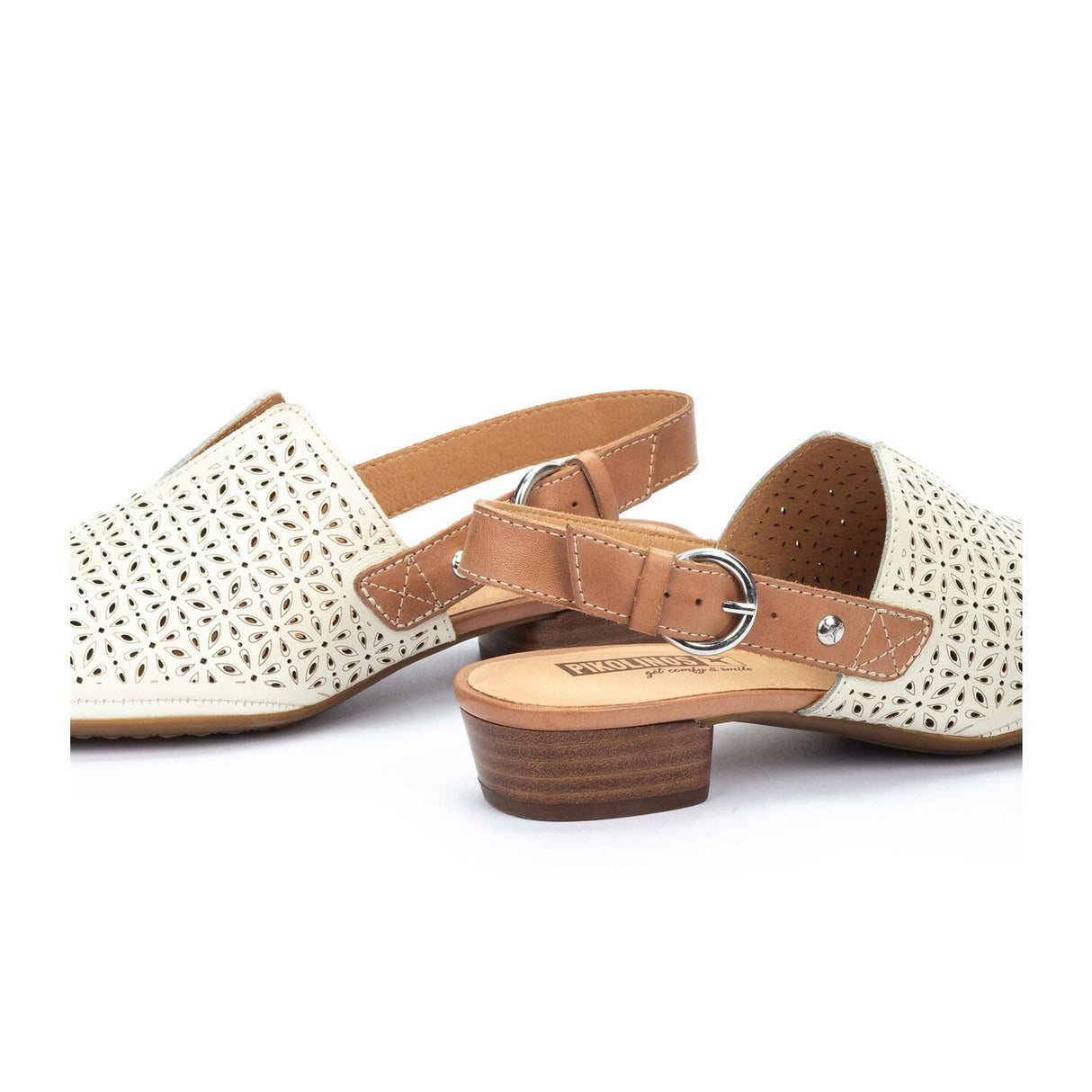 Pikolinos Alameda W1N-5955C1 Heeled Sandal (Women) - Nata Dress-Casual - Clogs & Mules - The Heel Shoe Fitters