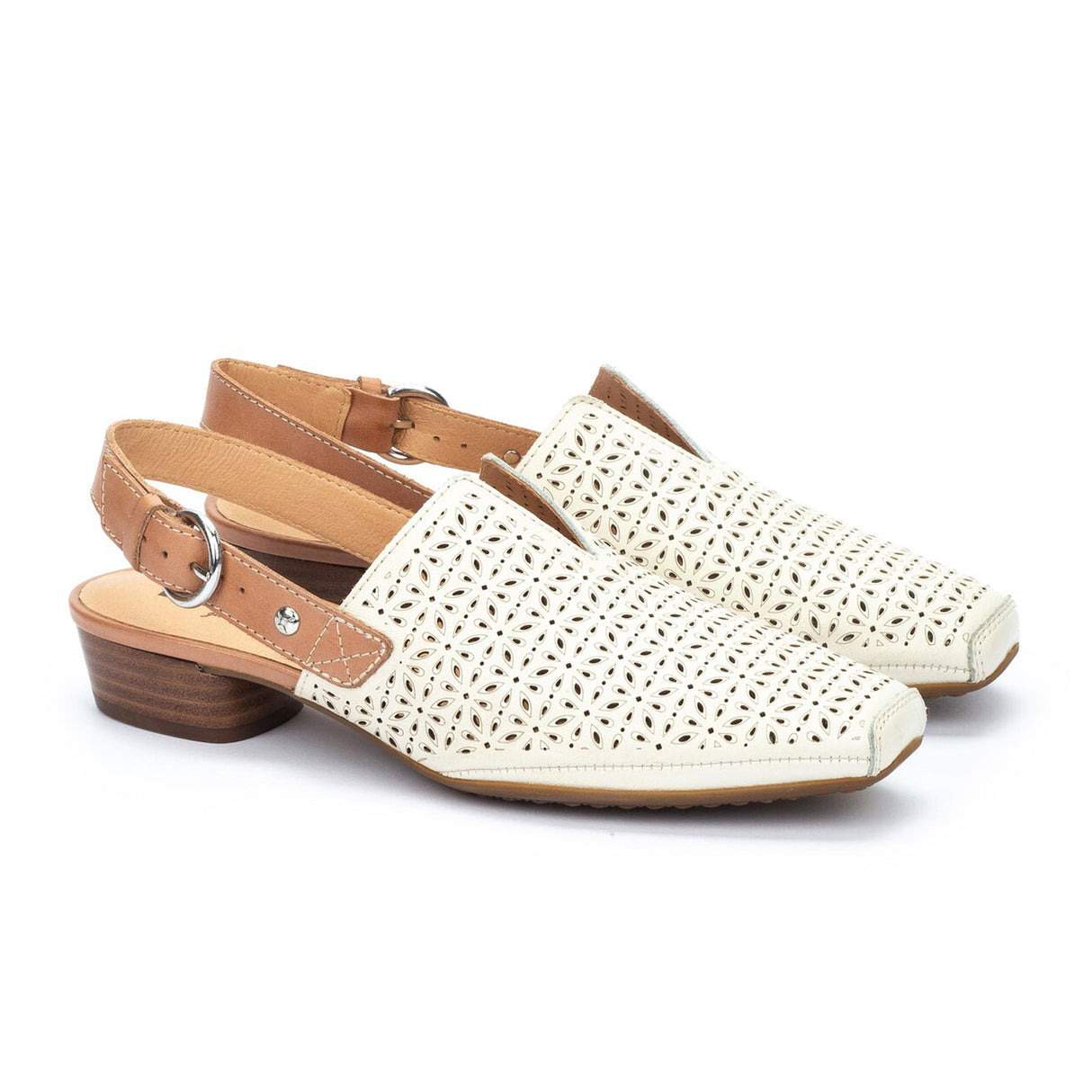 Pikolinos Alameda W1N-5955C1 Heeled Sandal (Women) - Nata Dress-Casual - Clogs & Mules - The Heel Shoe Fitters