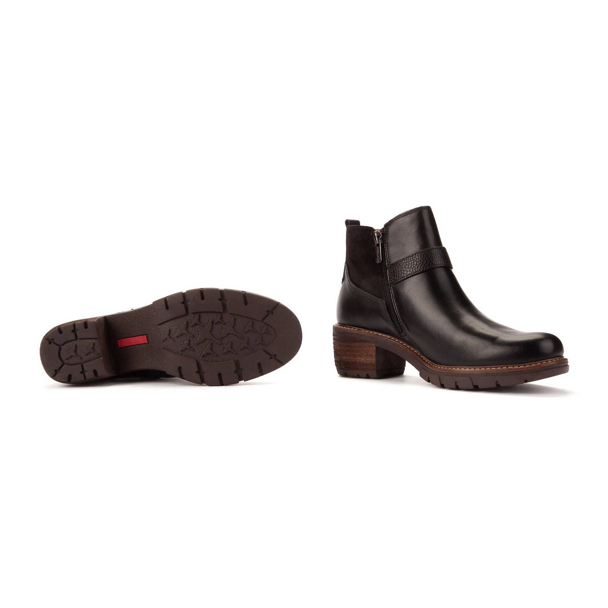 Pikolinos San Sebastia W1T-8895C1 Heeled Boot (Women) - Black Boots - Casual - Low - The Heel Shoe Fitters