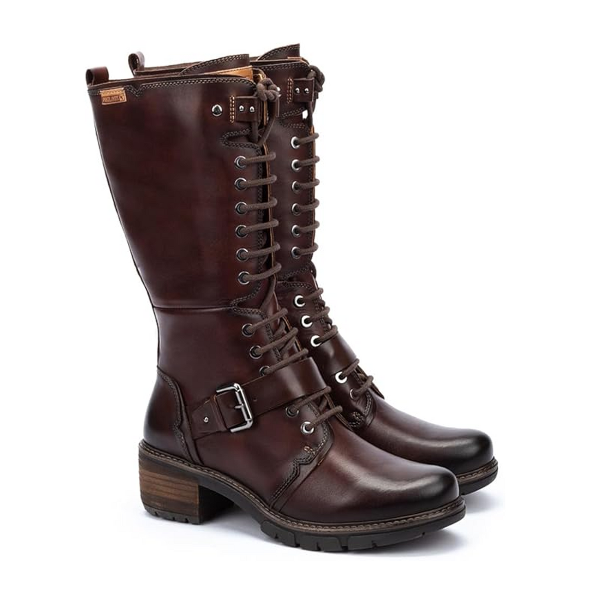 Pikolinos San Sebastia W1T-9624 Tall Boot (Women) - Caoba Leather Boots - Fashion - High - The Heel Shoe Fitters