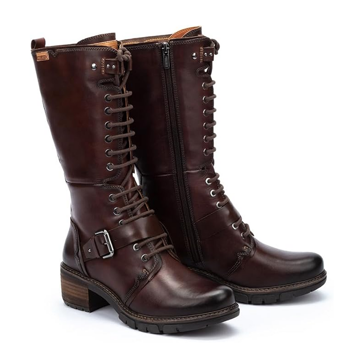 Pikolinos San Sebastia W1T-9624 Tall Boot (Women) - Caoba Leather Boots - Fashion - High - The Heel Shoe Fitters