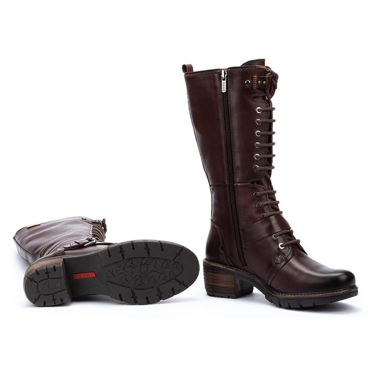 Pikolinos San Sebastia W1T-9624 Tall Boot (Women) - Caoba Leather Boots - Fashion - High - The Heel Shoe Fitters