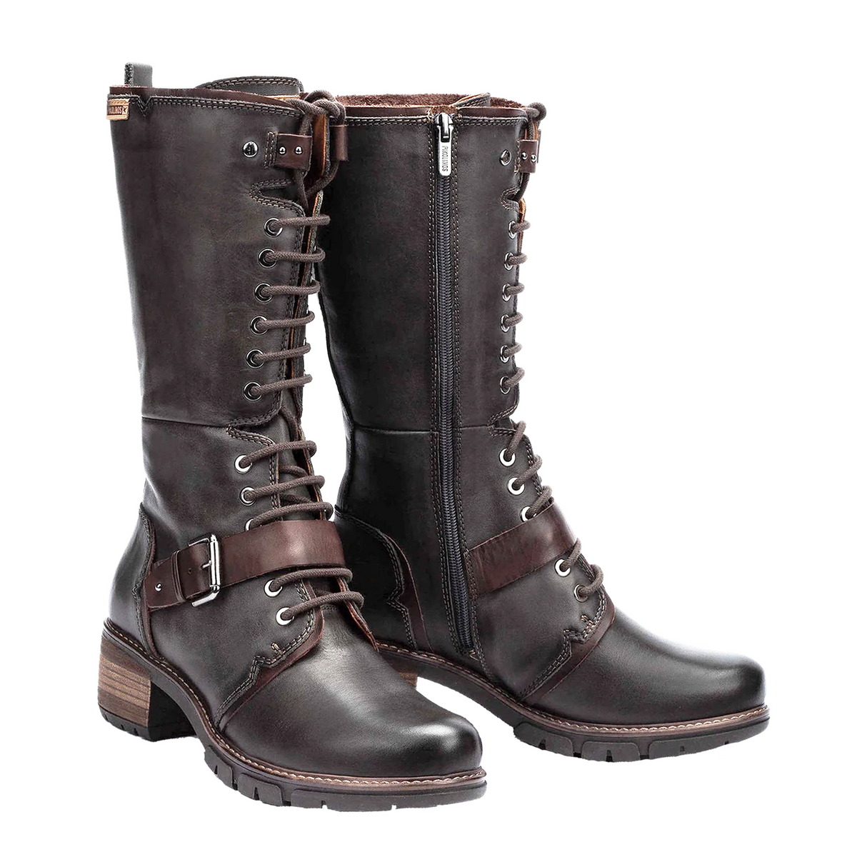 Pikolinos San Sebastia W1T-9624 Tall Boot (Women) - Lead Leather Boots - Fashion - High - The Heel Shoe Fitters