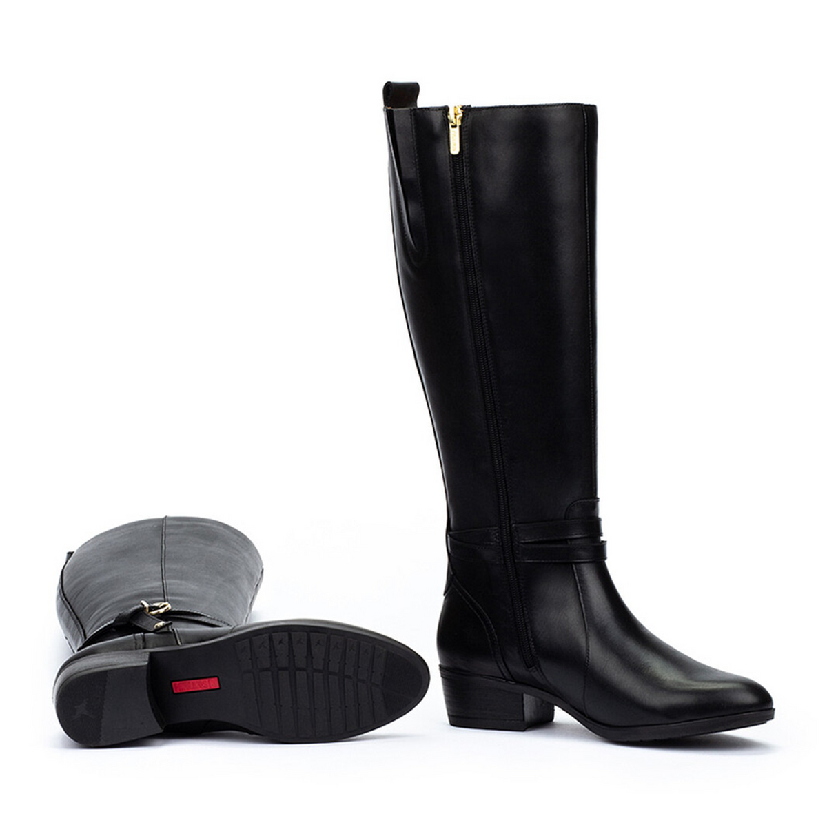 Pikolinos Daroca W1U-9764 Heeled Tall Boot (Women) - Black Boots - Casual - High - The Heel Shoe Fitters