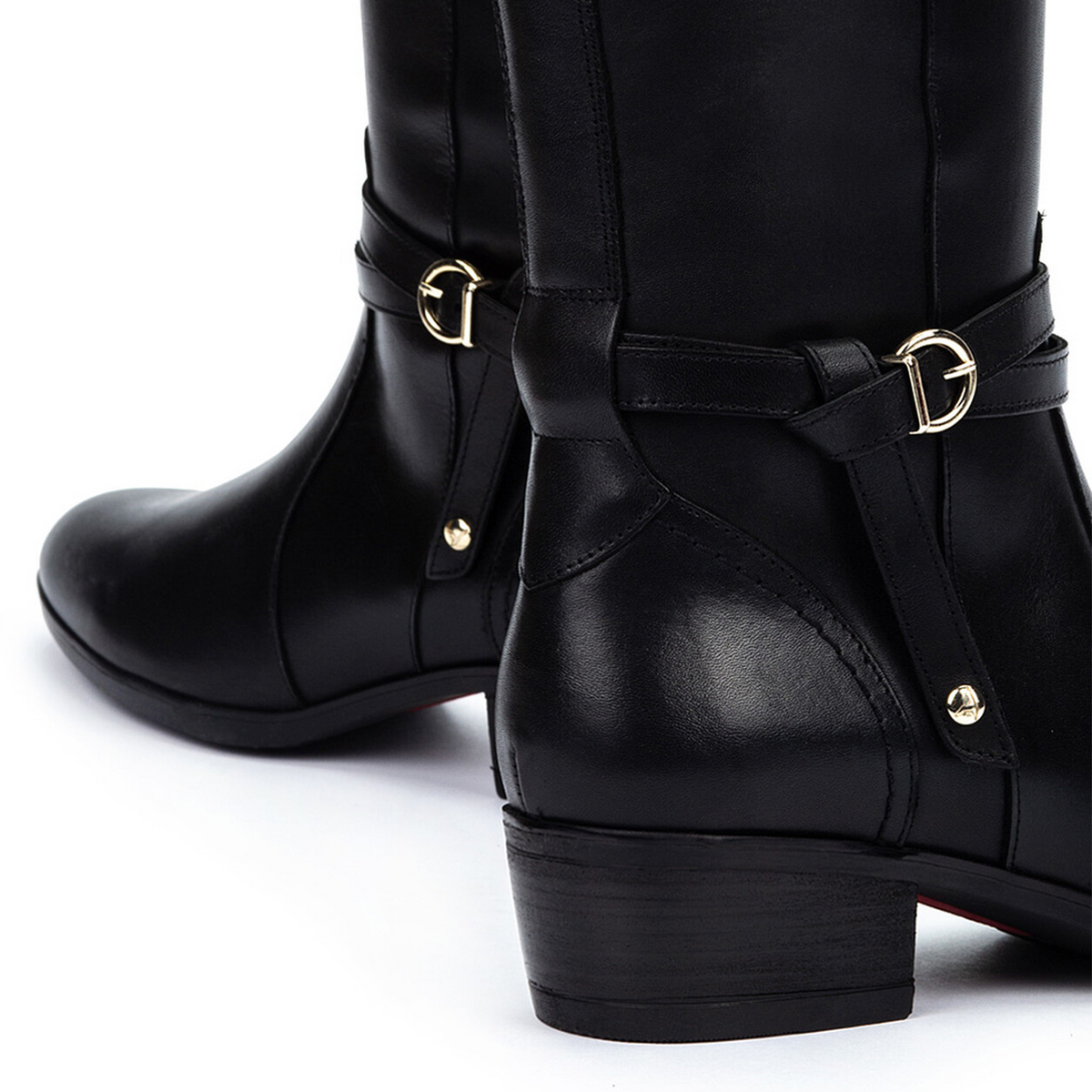 Pikolinos Daroca W1U-9764 Heeled Tall Boot (Women) - Black Boots - Casual - High - The Heel Shoe Fitters