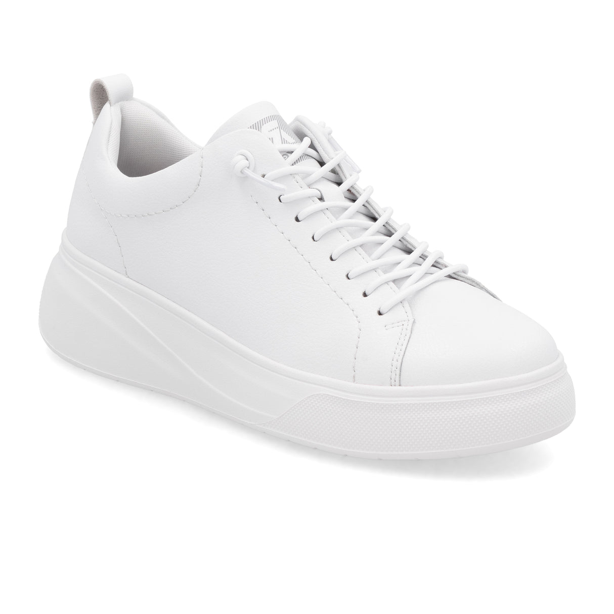 Rieker Carla W2301 Sneaker (Women) - Weiss/Weiss Athletic - Casual - Lace Up - The Heel Shoe Fitters