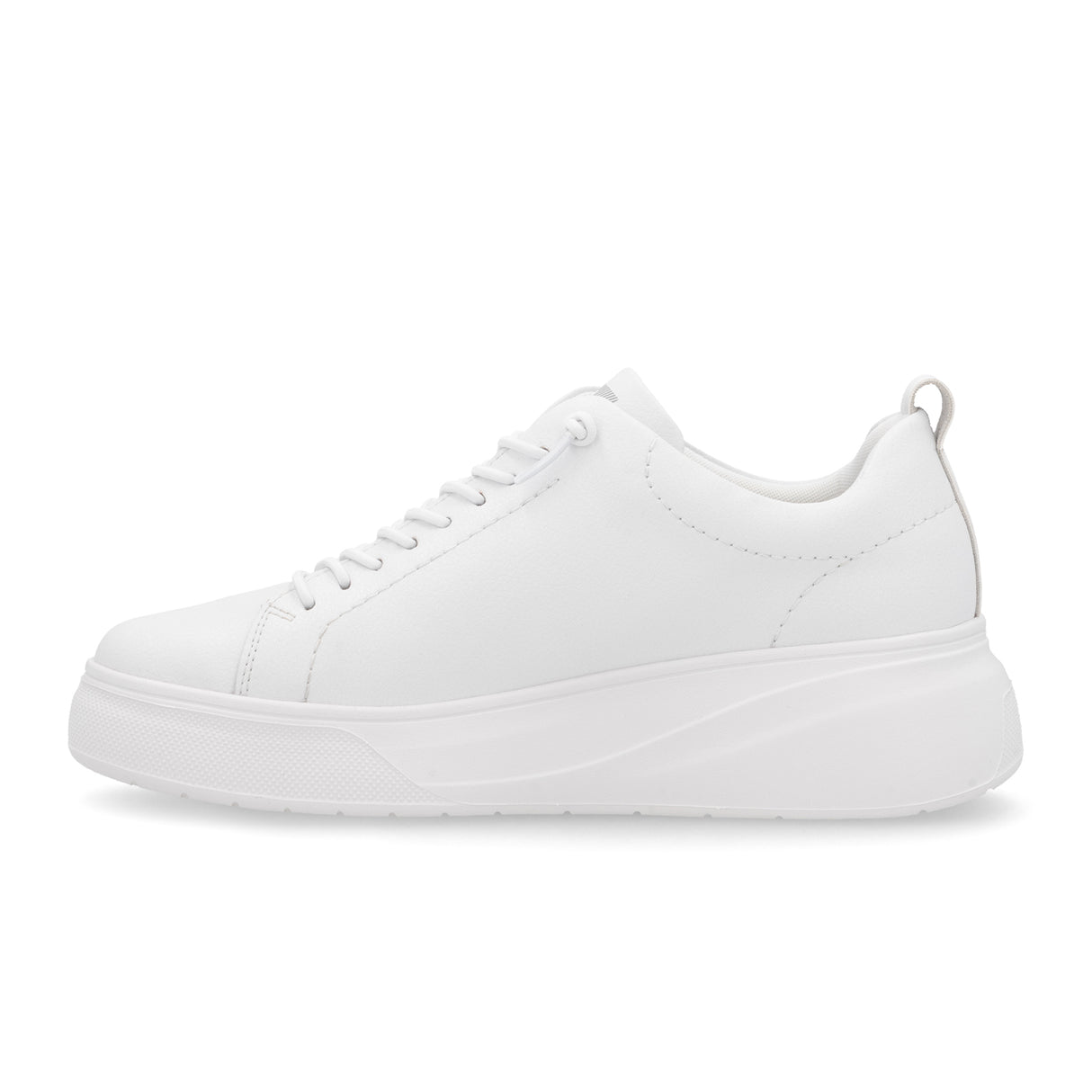Rieker Carla W2301 Sneaker (Women) - Weiss/Weiss Athletic - Casual - Lace Up - The Heel Shoe Fitters