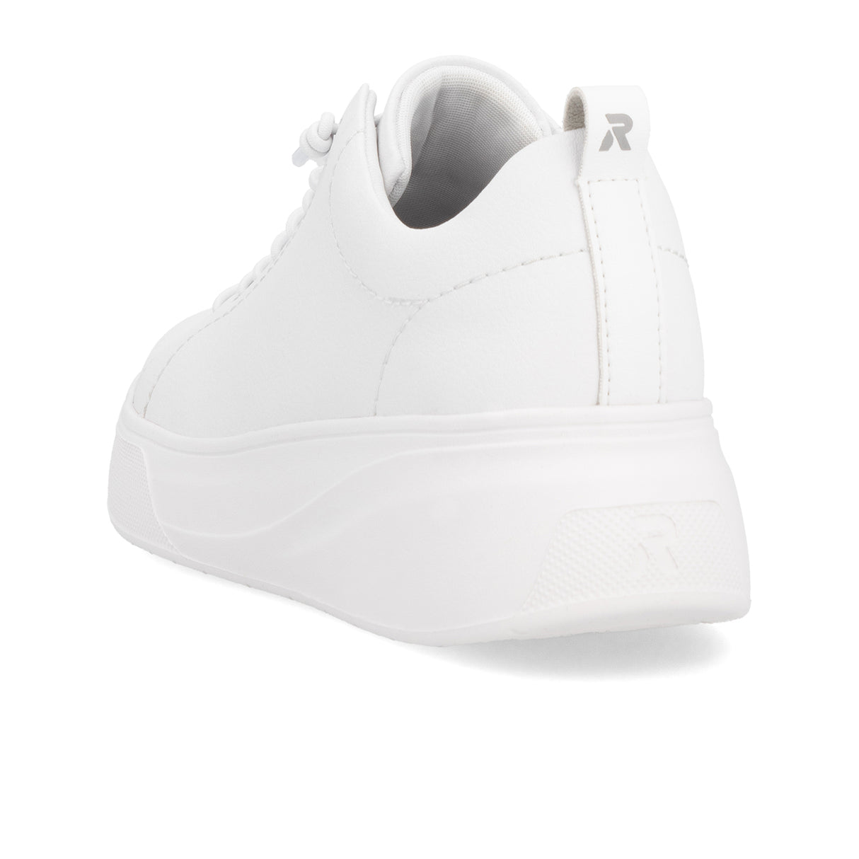 Rieker Carla W2301 Sneaker (Women) - Weiss/Weiss Athletic - Casual - Lace Up - The Heel Shoe Fitters