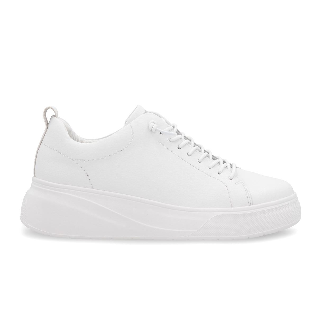 Rieker Carla W2301 Sneaker (Women) - Weiss/Weiss Athletic - Casual - Lace Up - The Heel Shoe Fitters