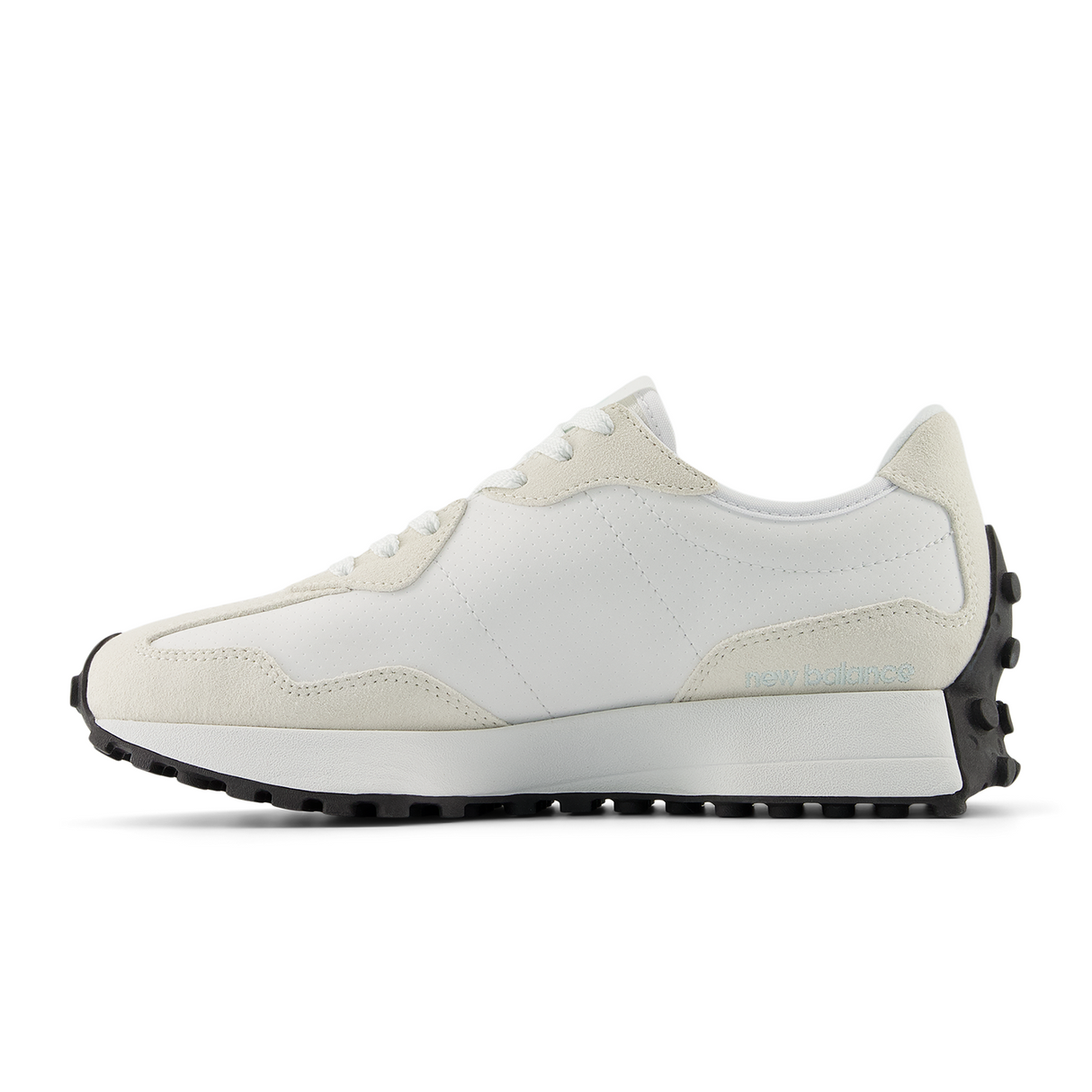 New Balance 327 Running Shoe (Women) - White/Glint Blue Athletic - Casual - Lace Up - The Heel Shoe Fitters