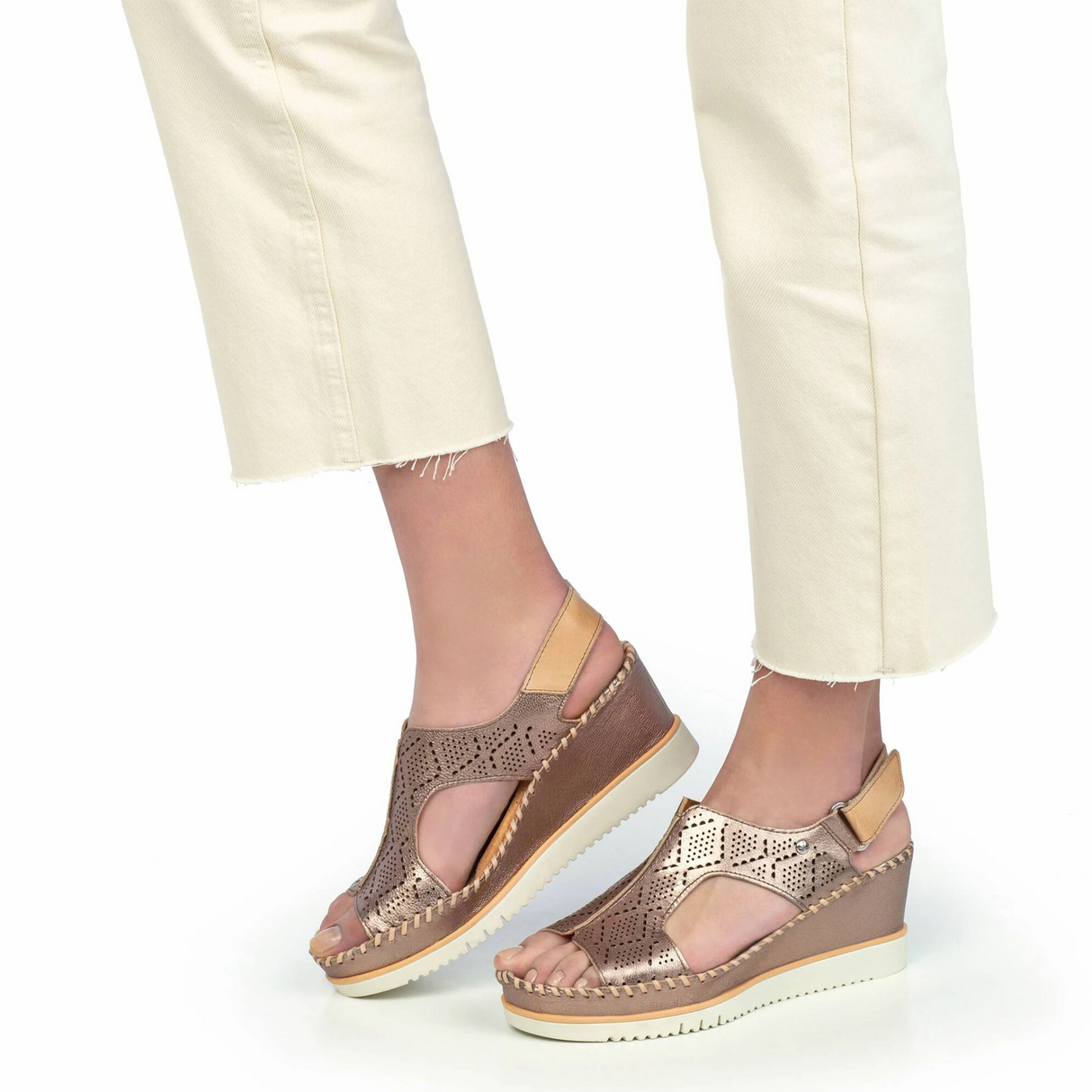 Pikolinos Aguadulce W3Z-1775CLC1 Wedge Sandal (Women) - Stone Leather