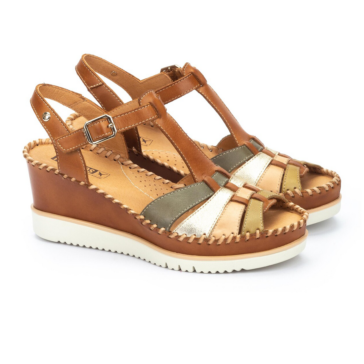 Pikolinos Aguadulce W3Z-1836C1 Wedge Sandal (Women) - Brandy Sandal - Heel/Wedge - The Heel Shoe Fitters