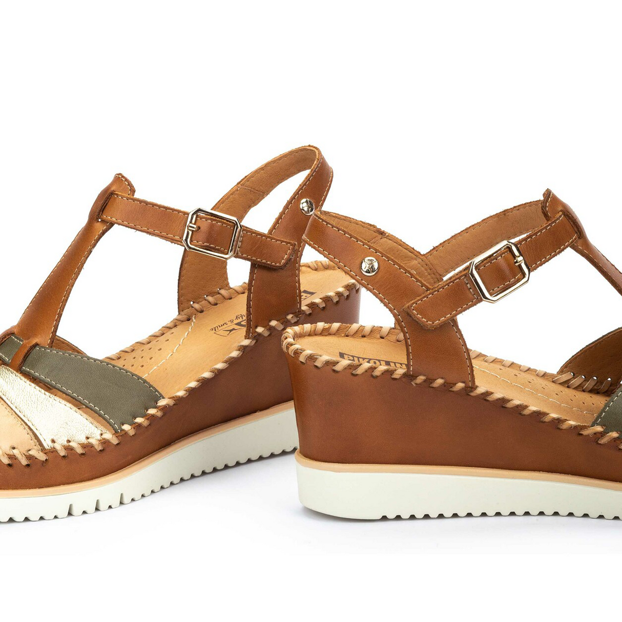 Pikolinos Aguadulce W3Z-1836C1 Wedge Sandal (Women) - Brandy Sandal - Heel/Wedge - The Heel Shoe Fitters