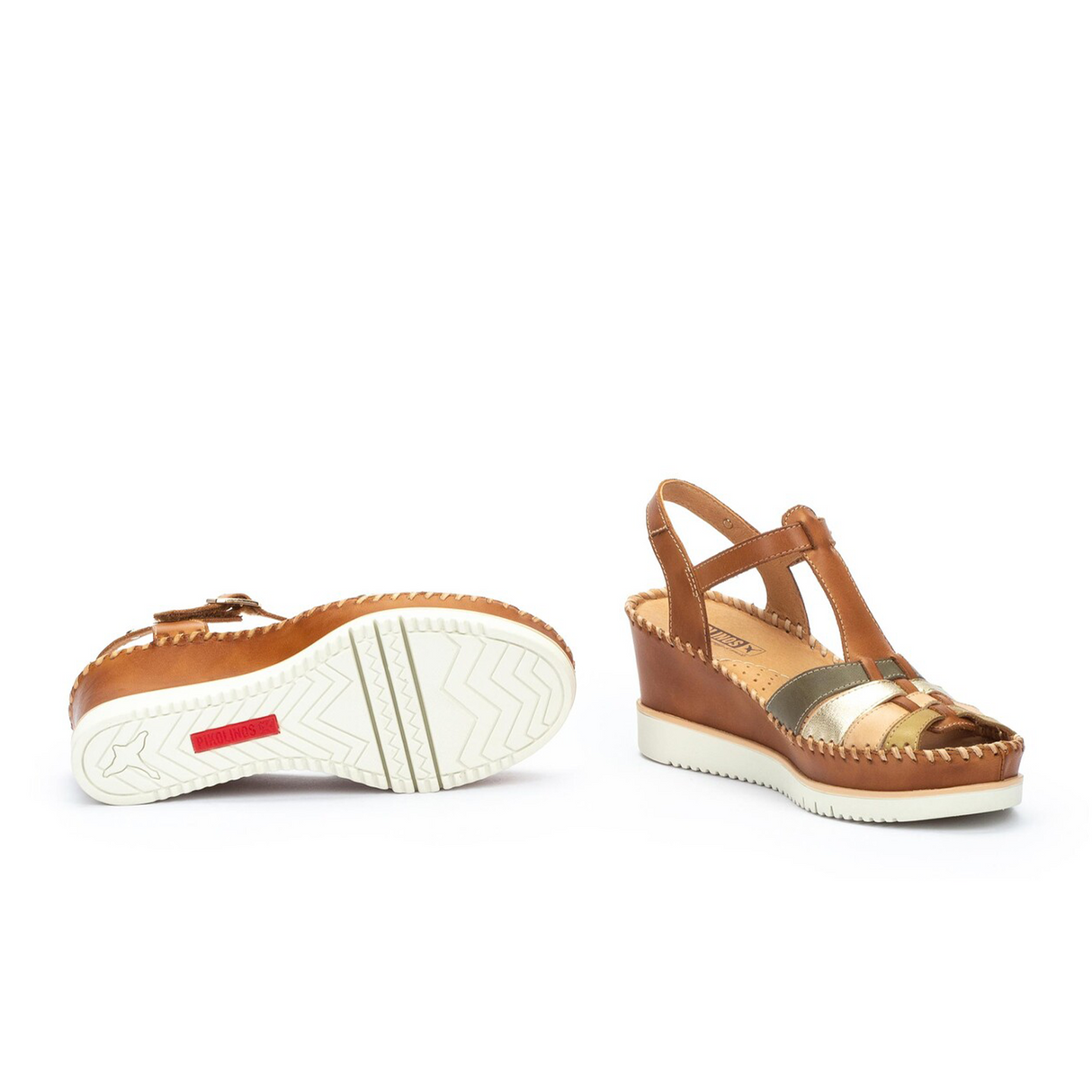 Pikolinos Aguadulce W3Z-1836C1 Wedge Sandal (Women) - Brandy Sandal - Heel/Wedge - The Heel Shoe Fitters