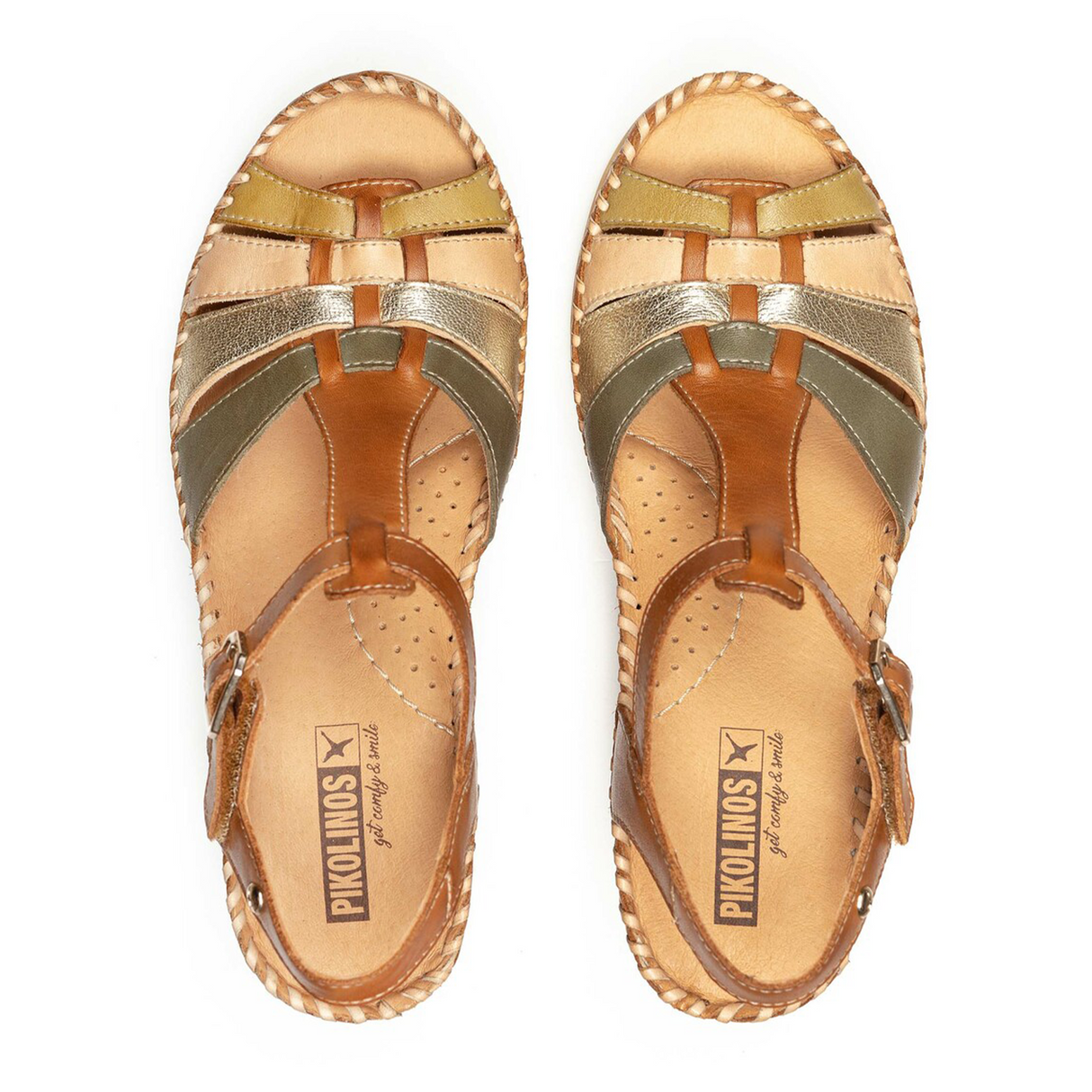 Pikolinos Aguadulce W3Z-1836C1 Wedge Sandal (Women) - Brandy Sandal - Heel/Wedge - The Heel Shoe Fitters