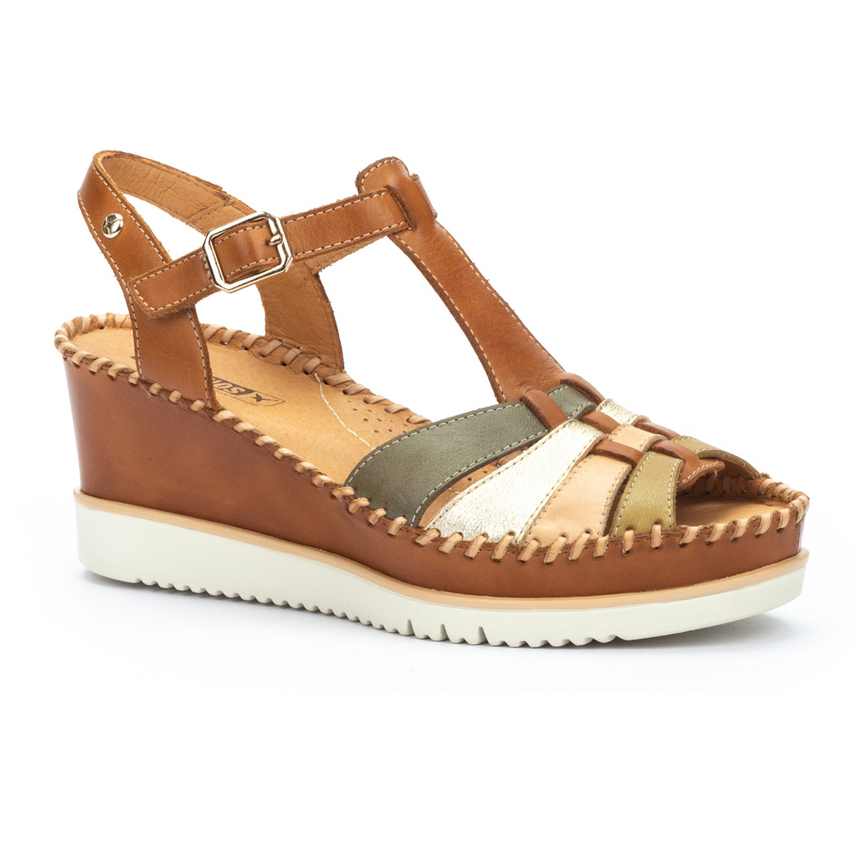 Pikolinos Aguadulce W3Z-1836C1 Wedge Sandal (Women) - Brandy Sandal - Heel/Wedge - The Heel Shoe Fitters