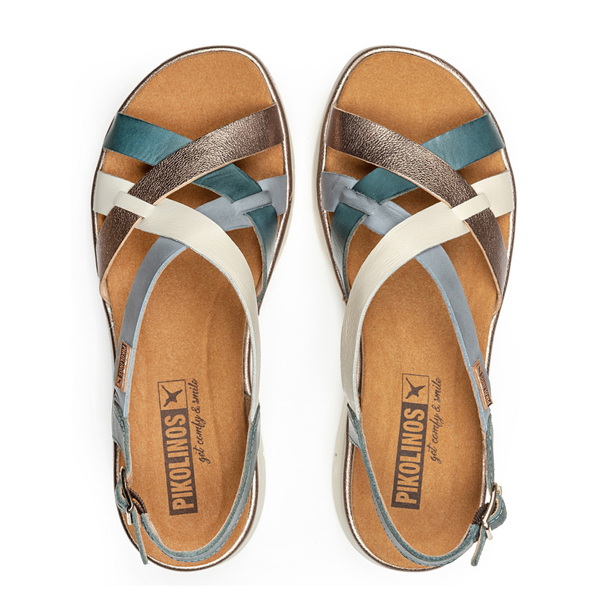 Pikolinos Palma W4N-0650C1 Backstrap Sandal (Women) - River Leather Sandal - Heel/Wedge - The Heel Shoe Fitters