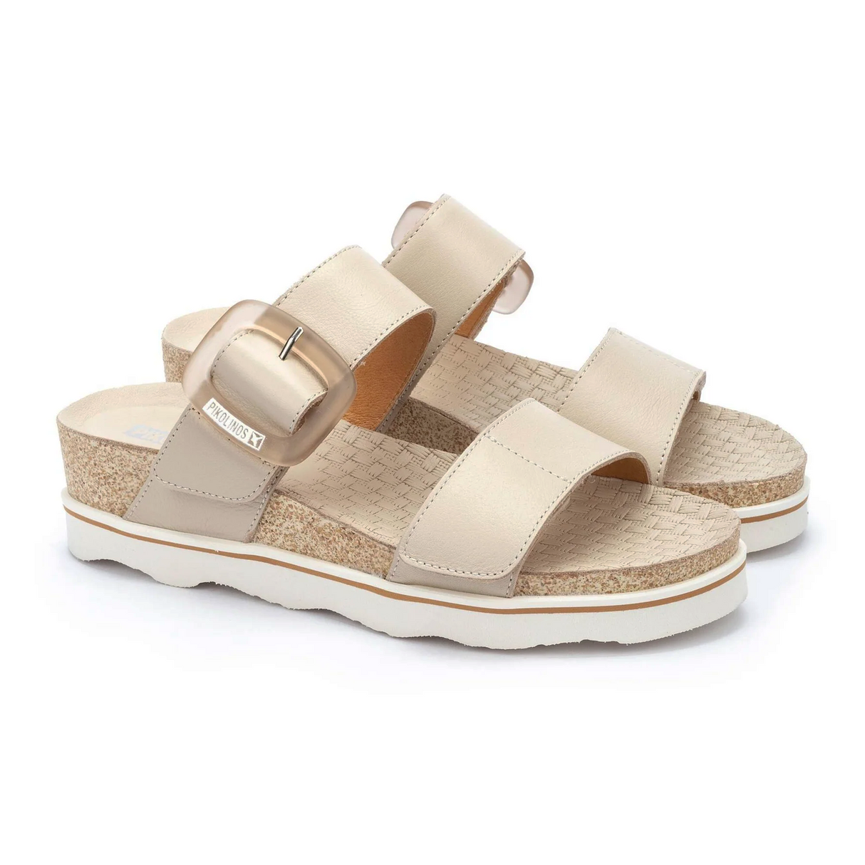 Pikolinos Menorca W6E-0596 Slide Sandal (Women) - Marfil Leather