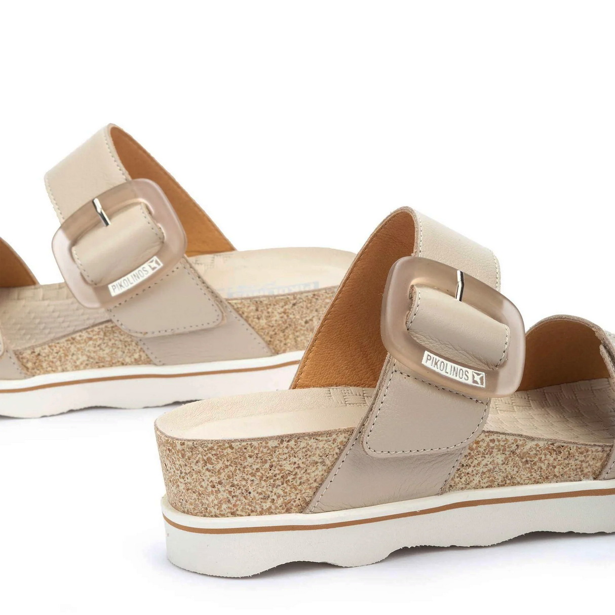 Pikolinos Menorca W6E-0596 Slide Sandal (Women) - Marfil Leather