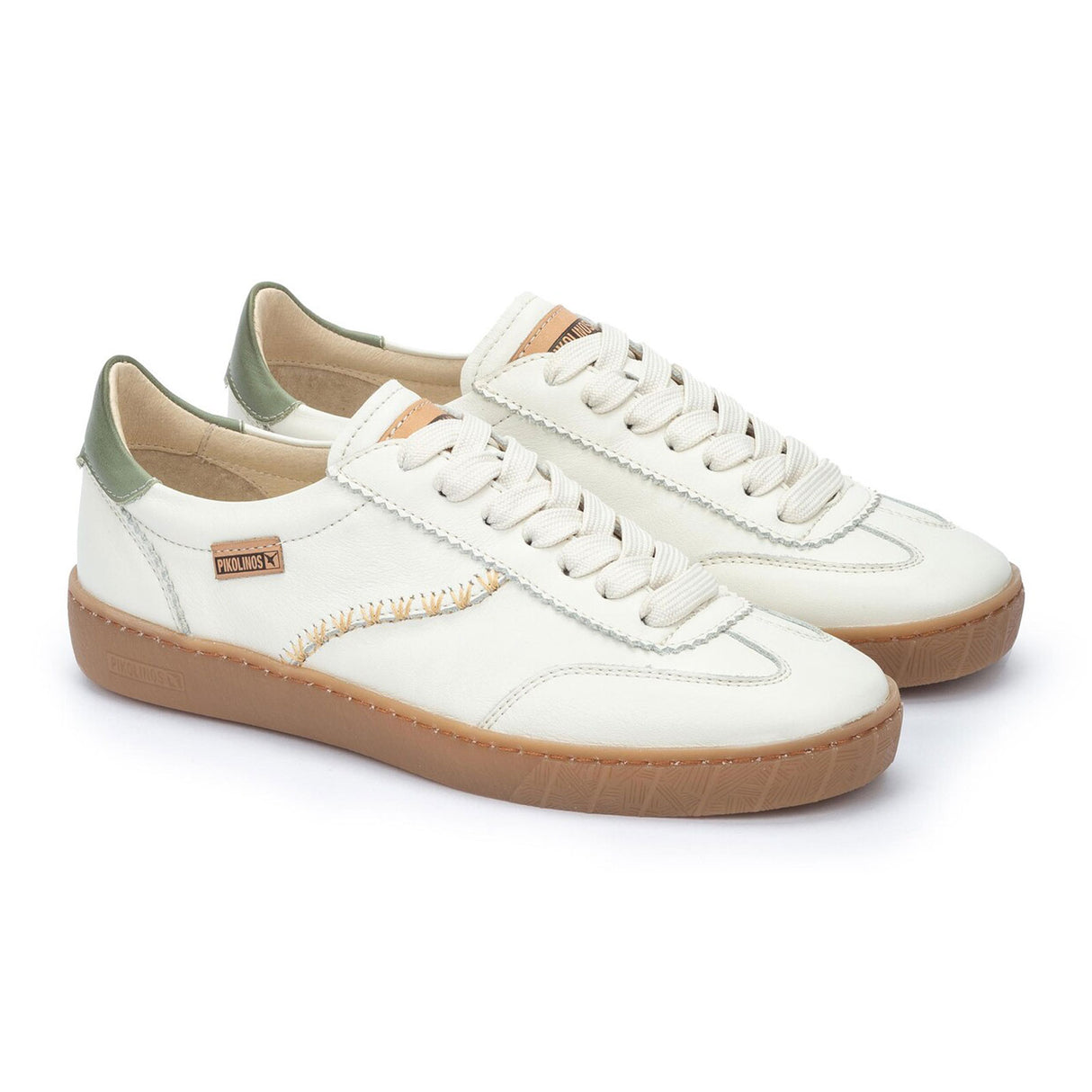 Pikolinos Lanzarote W7B-6508C1 Sneaker (Women) - Off White Athletic - Casual - Lace Up - The Heel Shoe Fitters