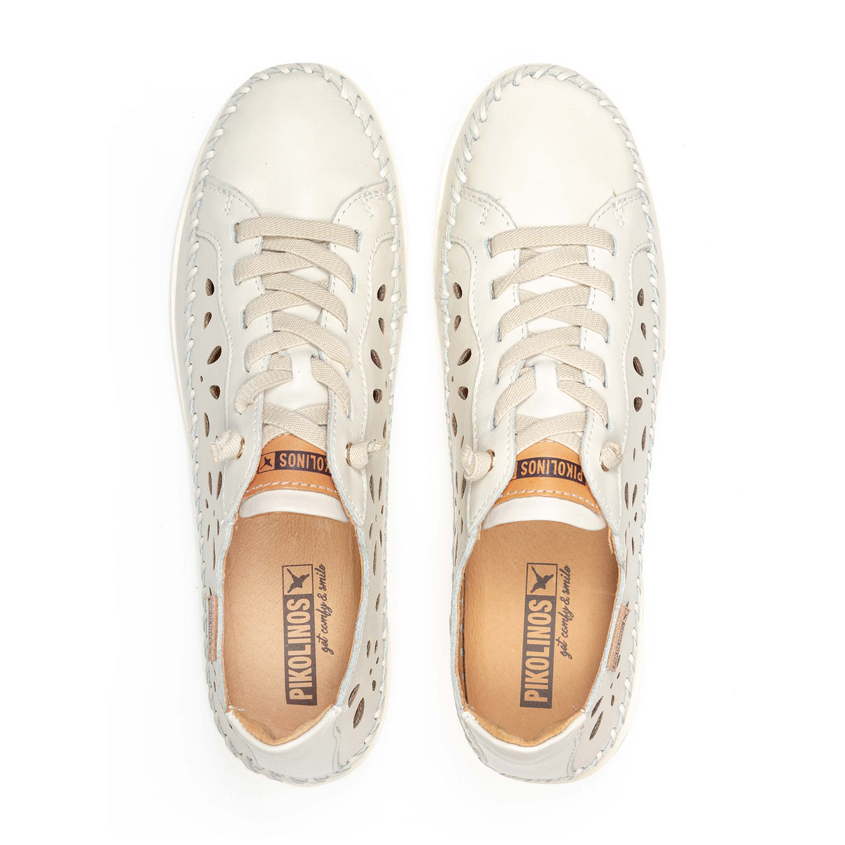 Pikolinos Soller W8B-6550 Sneaker (Women) - Nata Leather Dress-Casual - Slip On - The Heel Shoe Fitters