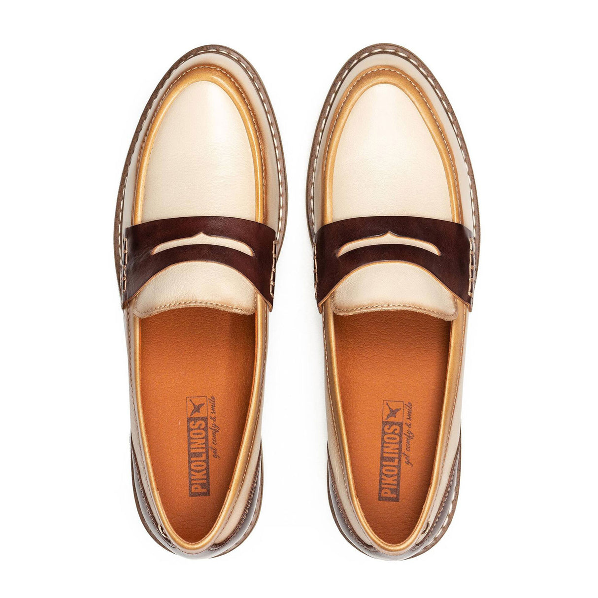 Pikolinos Aldaya W8J-3541C2 Slip On Loafer (Women) - Marfil Leather Dress-Casual - Loafers - The Heel Shoe Fitters