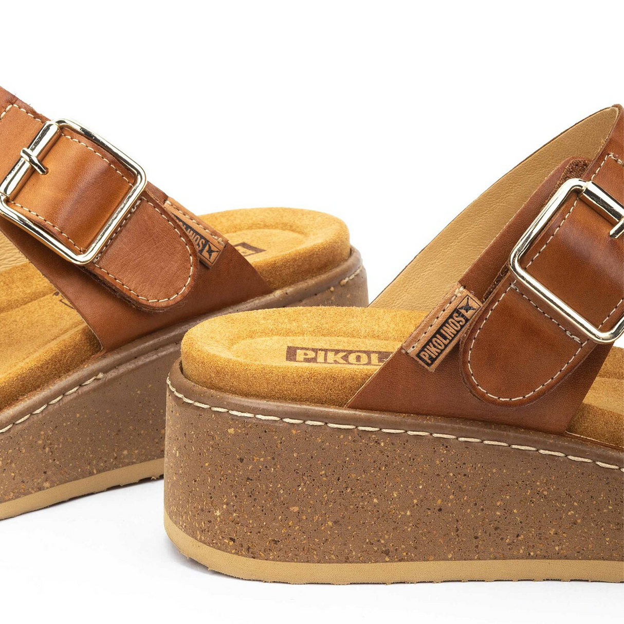 Pikolinos Alzira W9D-1505 Wedge Sandal (Women) - Brandy Sandal - Heel/Wedge - The Heel Shoe Fitters
