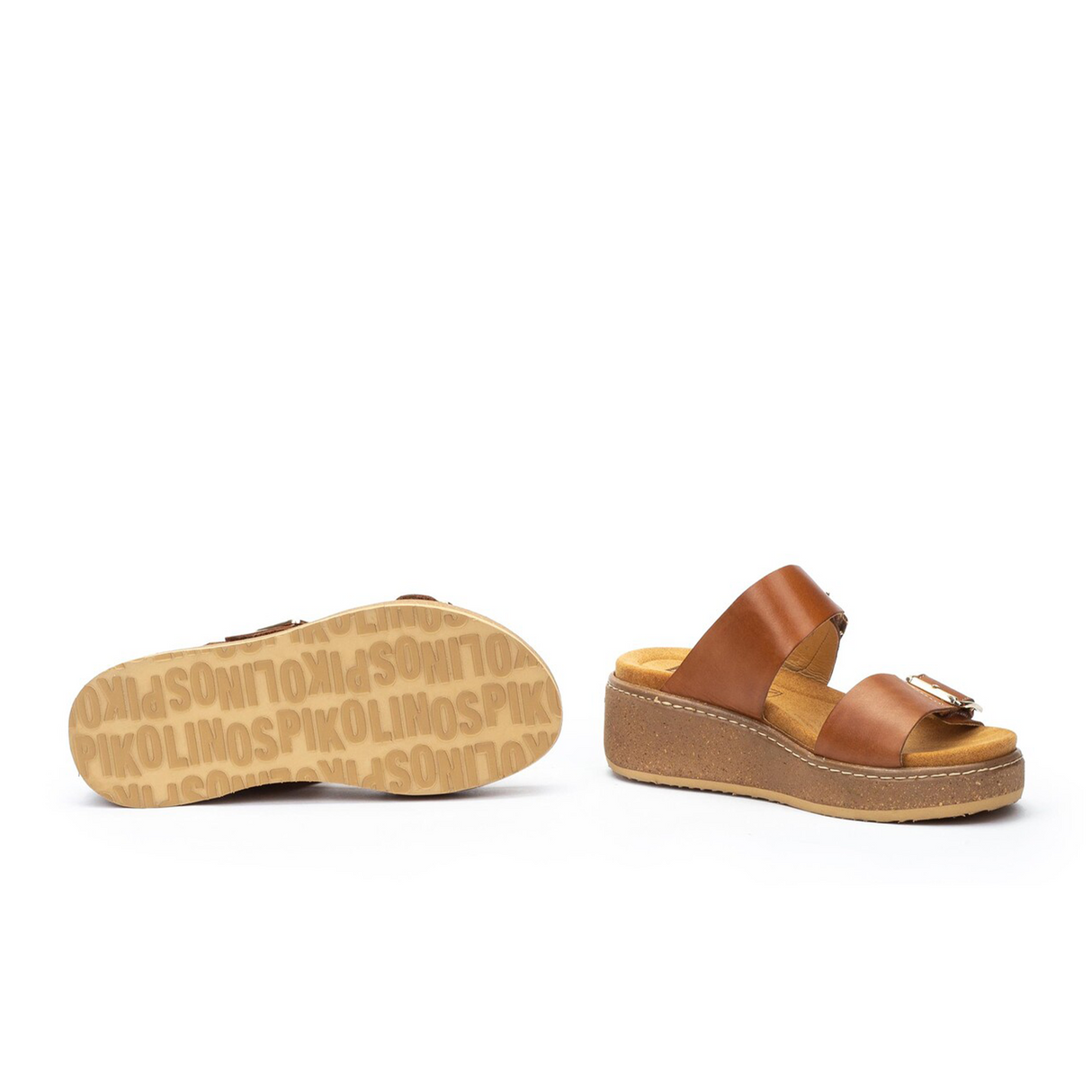 Pikolinos Alzira W9D-1505 Wedge Sandal (Women) - Brandy Sandal - Heel/Wedge - The Heel Shoe Fitters